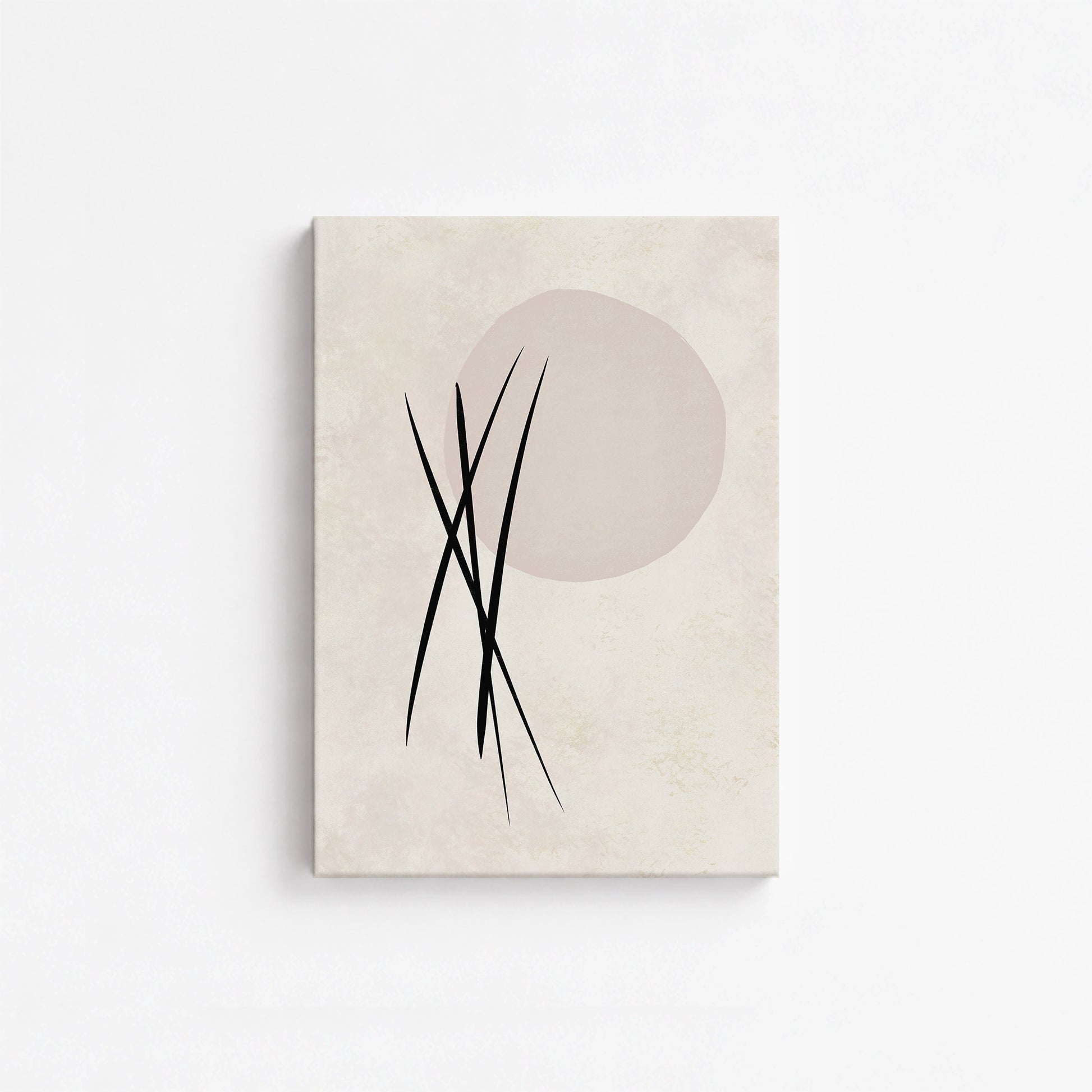 Moonlit Reeds, 21x30cm Satin Canvas Art Reproduction