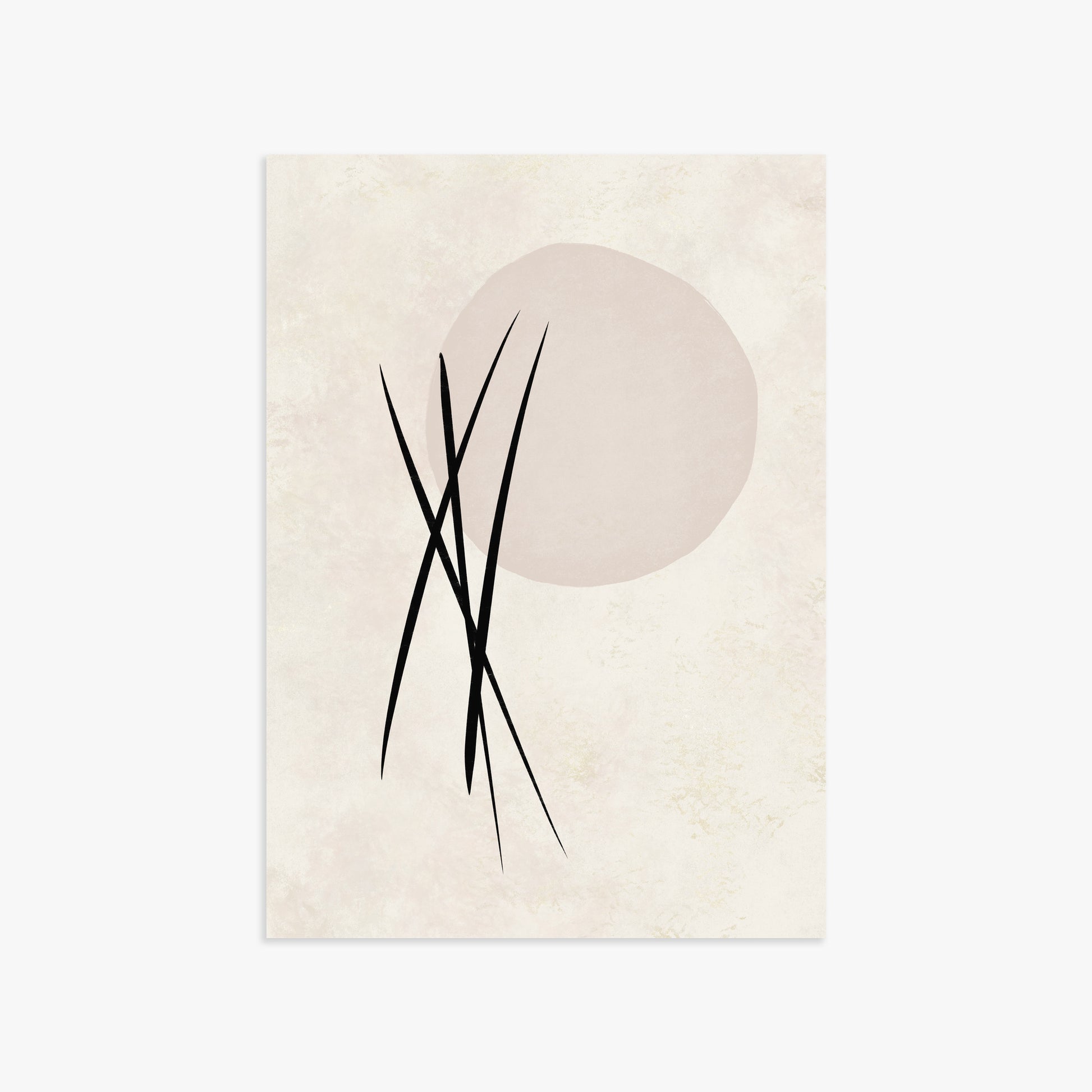 Moonlit Reeds, 50x70cm Poster Unframed