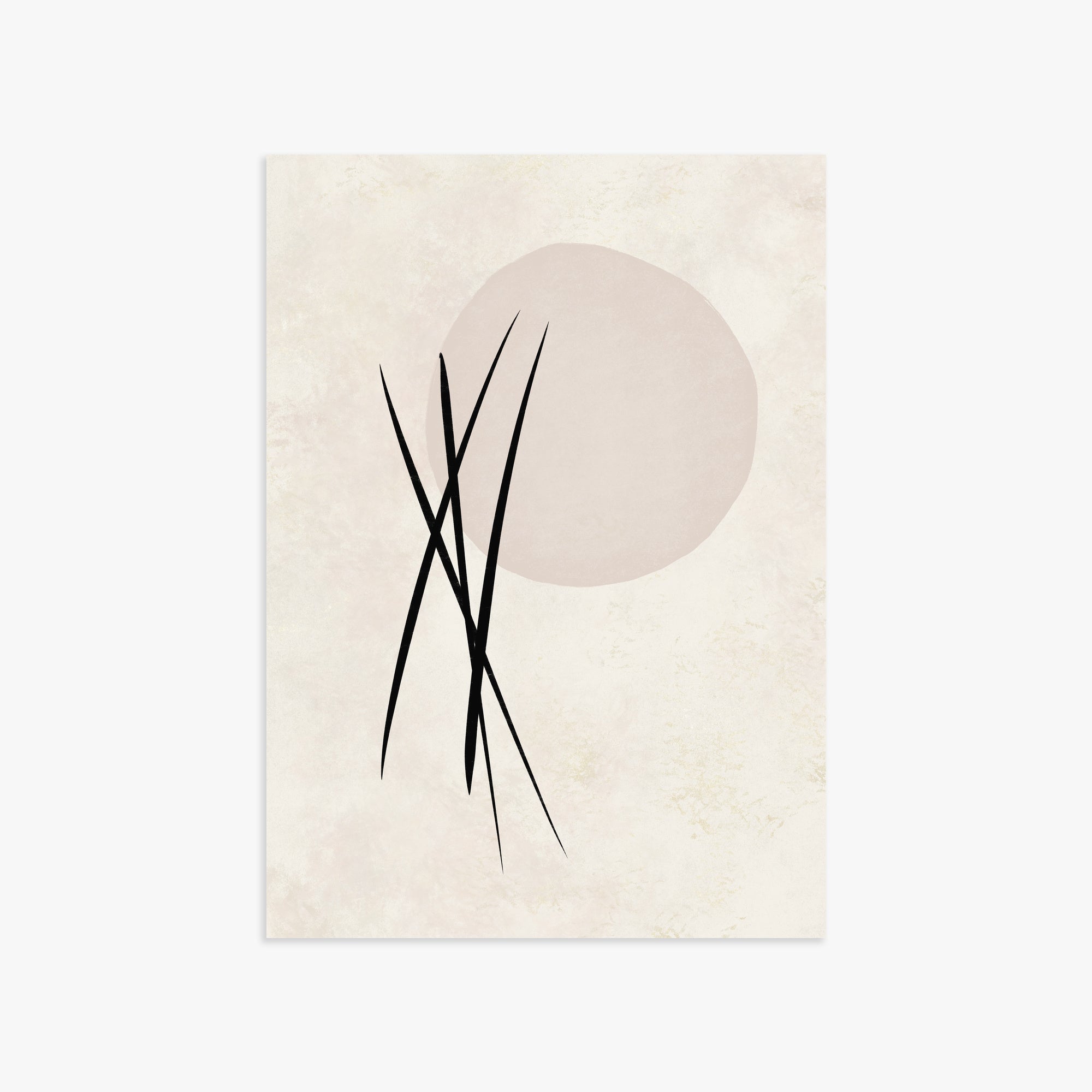 Moonlit Reeds, 50x70cm Poster Unframed