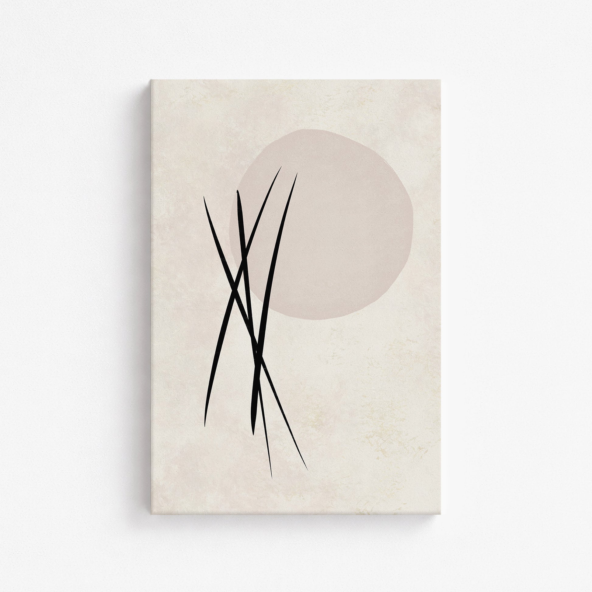 Moonlit Reeds, 61x91cm Satin Canvas Art Reproduction