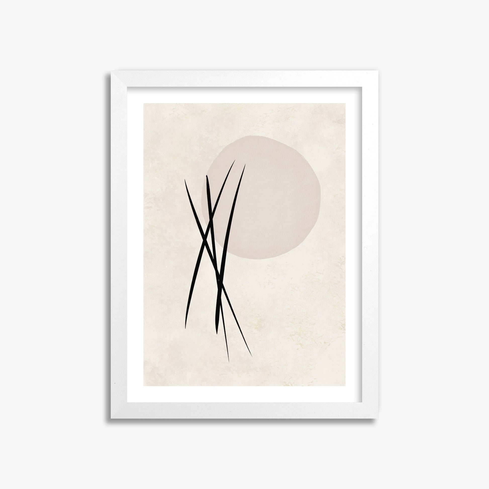 Moonlit Reeds, 30x40cm Whitek Framed Art Reproduction
