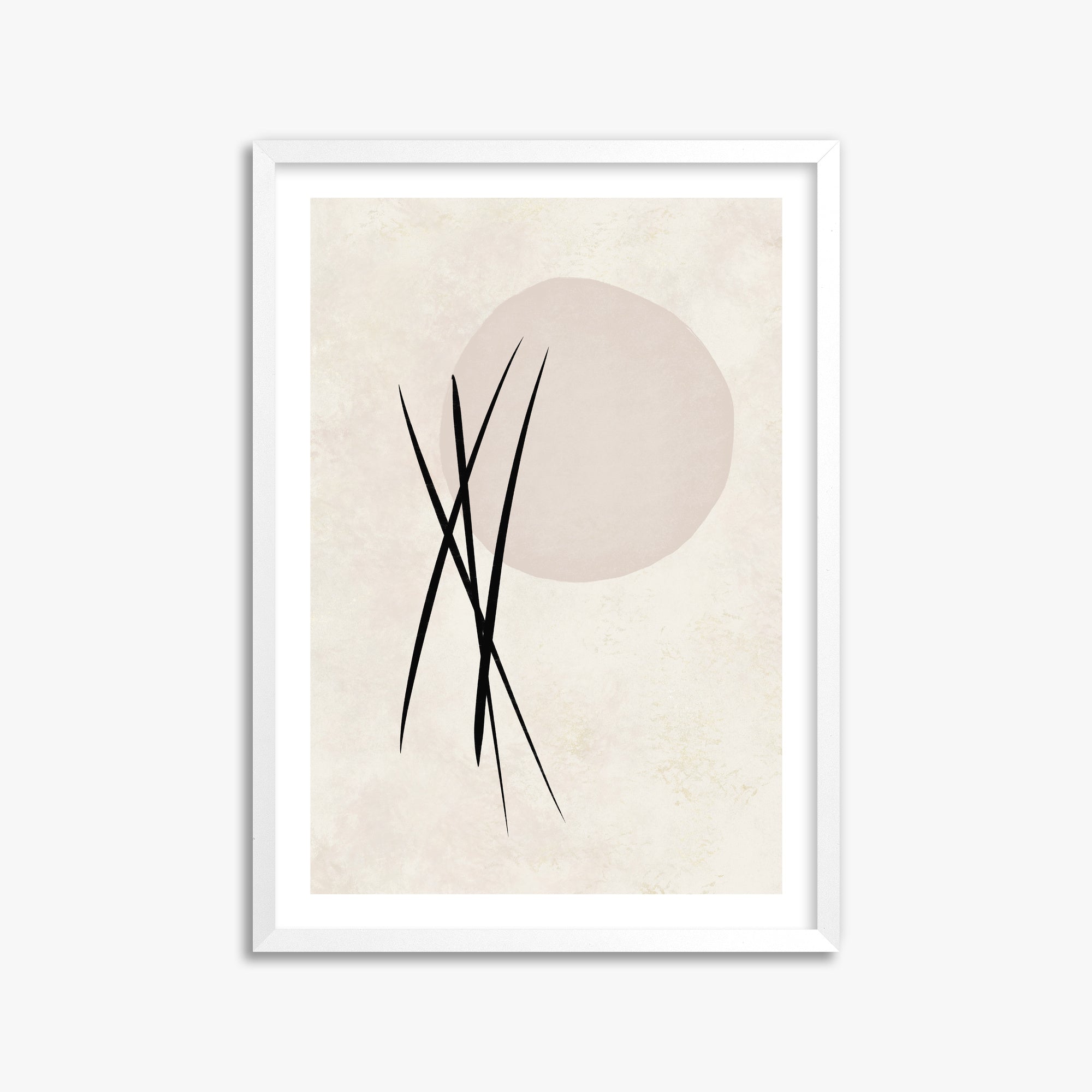 Moonlit Reeds, 50x70cm Whitek Framed Art Reproduction