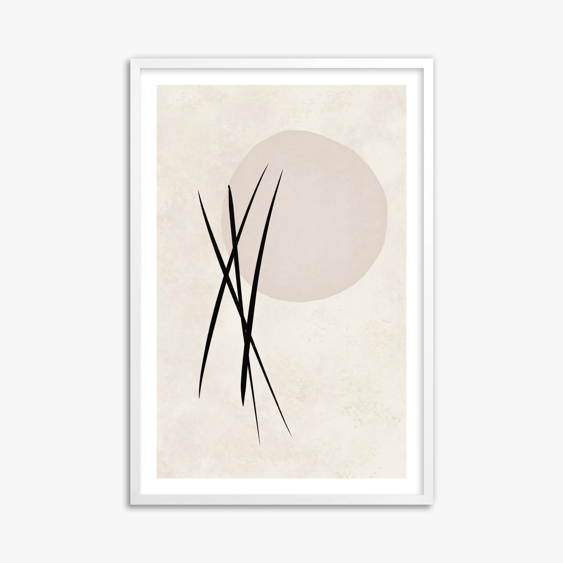 Moonlit Reeds, 61x91cm Whitek Framed Art Reproduction