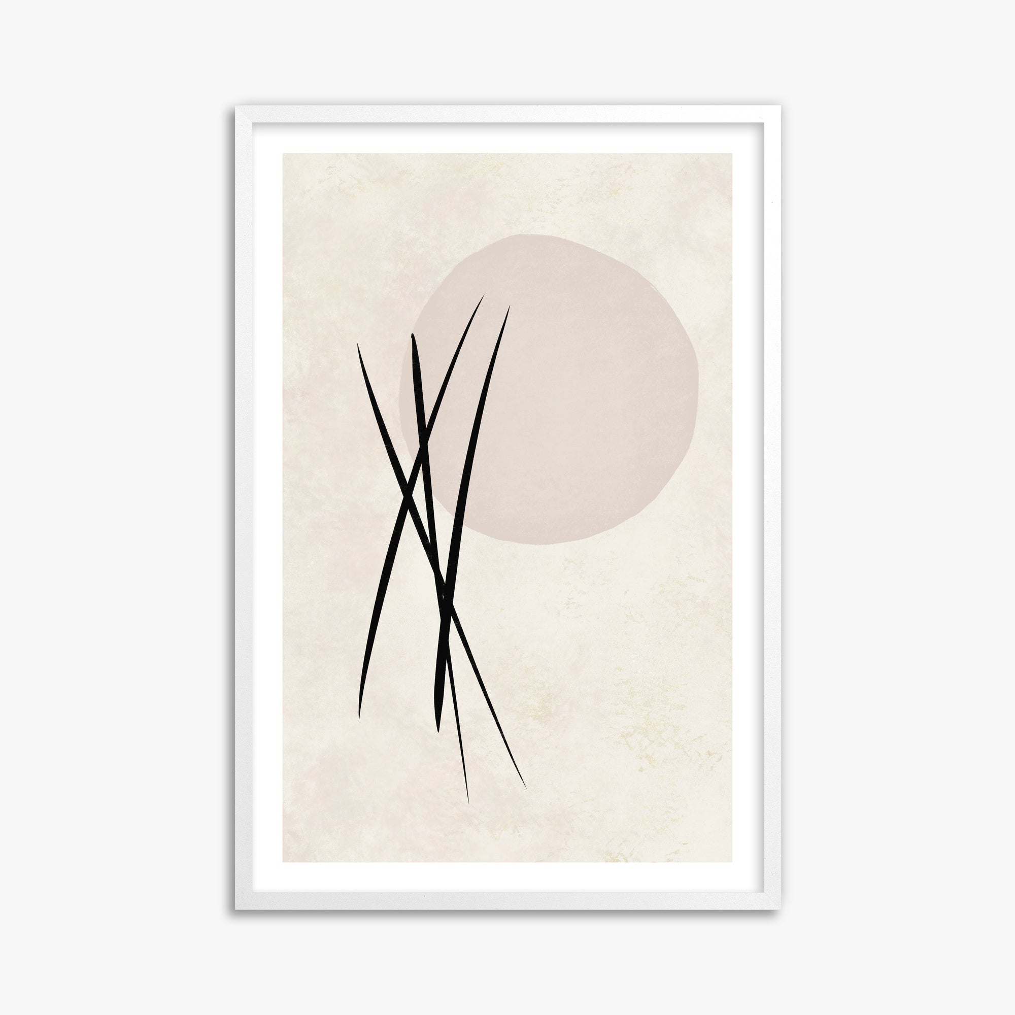 Moonlit Reeds, 61x91cm Whitek Framed Art Reproduction