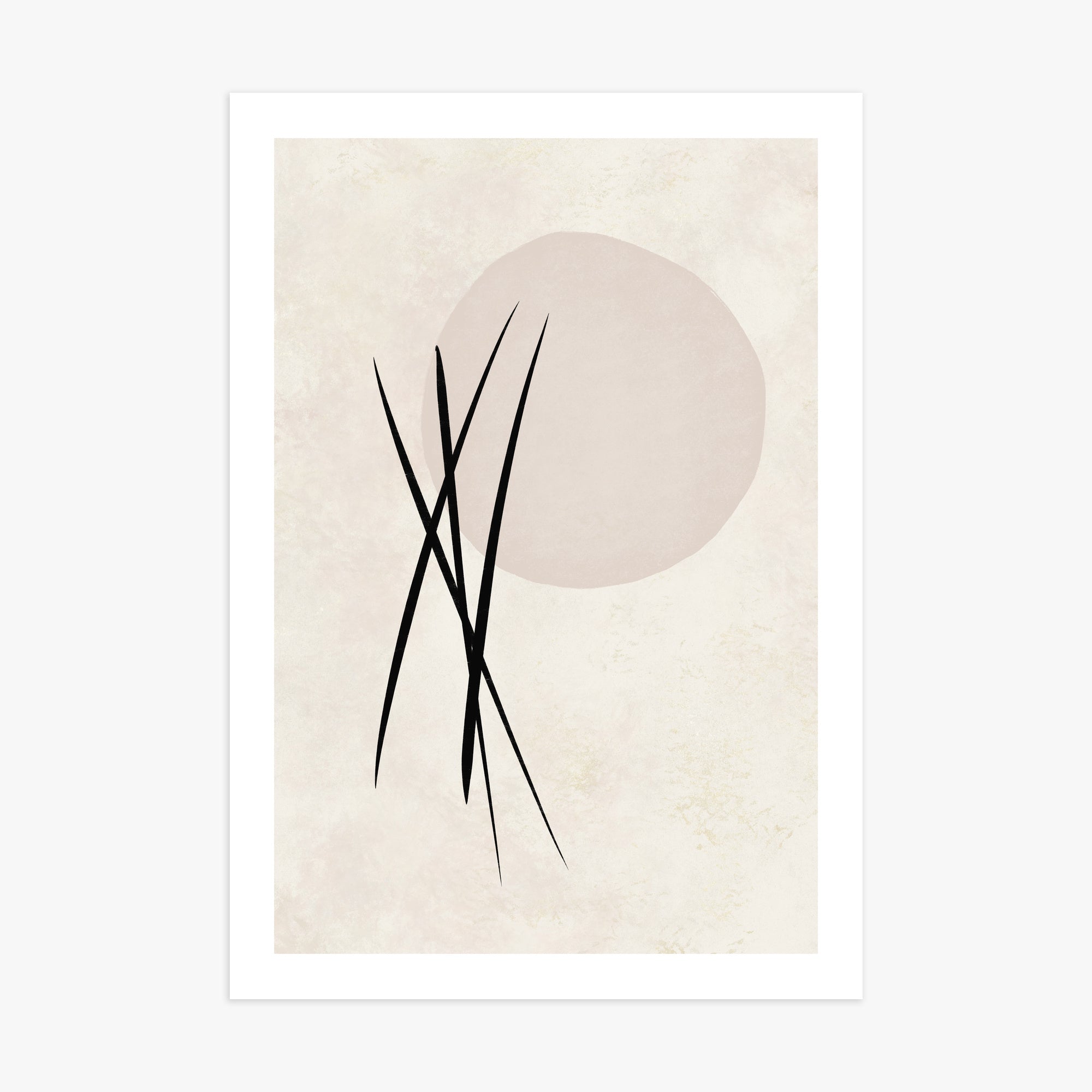 Moonlit Reeds, 70x100cm Printed Poster