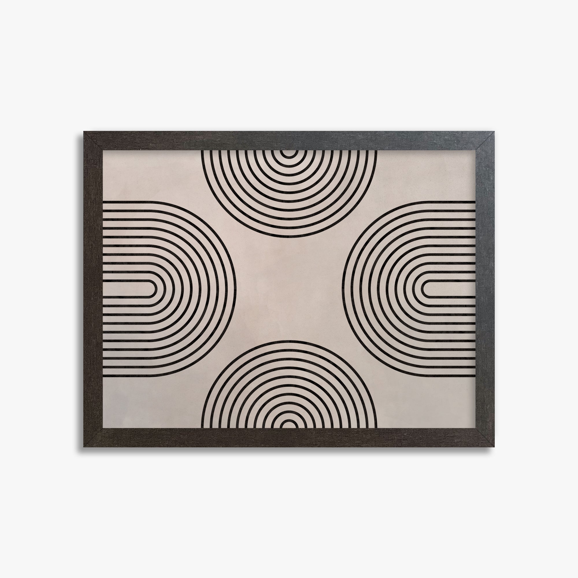 Rhythm & Curves, 30x40cm Framed Poster With Espresso Frame