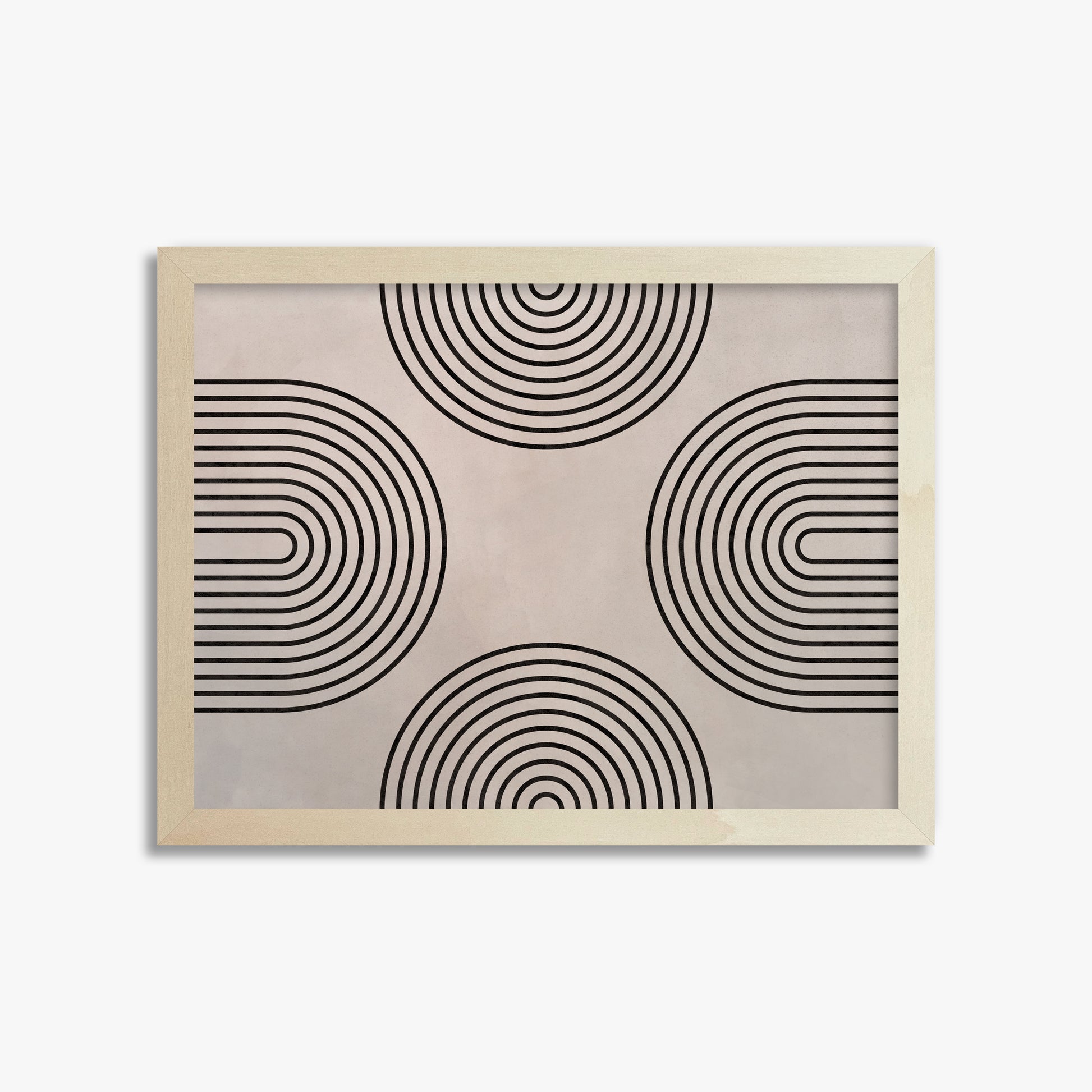 Rhythm & Curves, 30x40cm Framed Poster With Lime Wood Frame