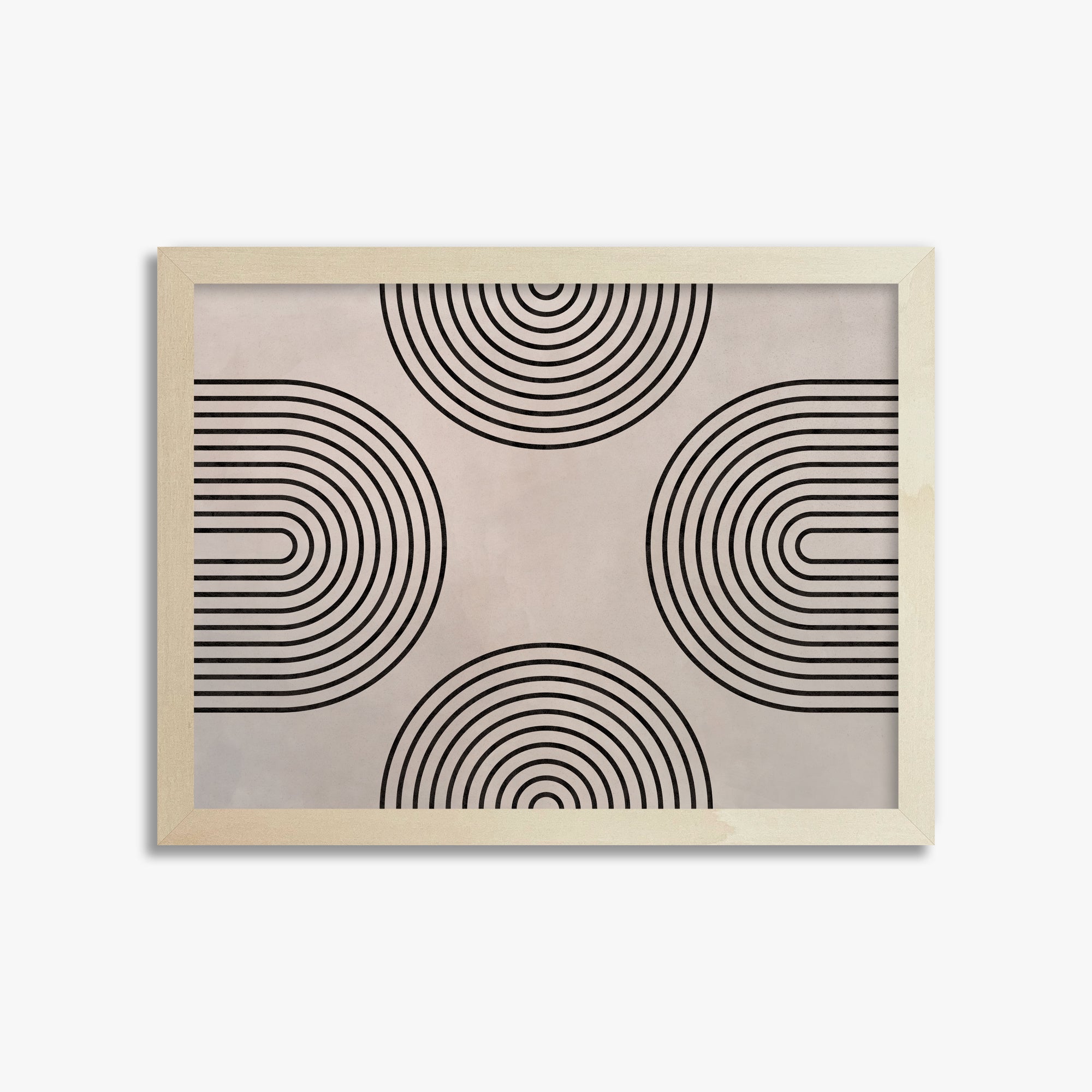 Rhythm & Curves, 30x40cm Framed Poster With Lime Wood Frame