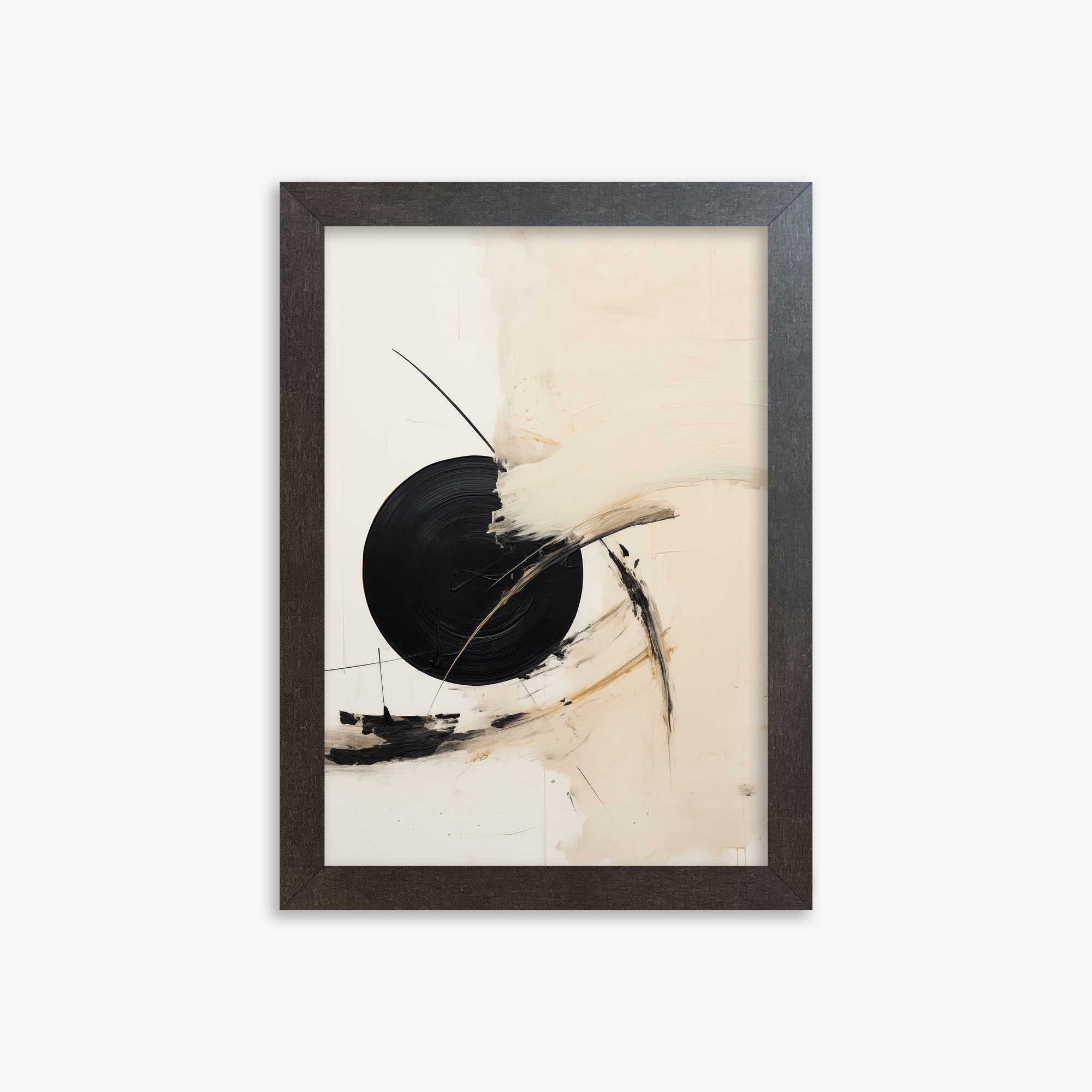 Shattered Eclipse, 21x30cm Framed Art Reproduction With Espresso Frame