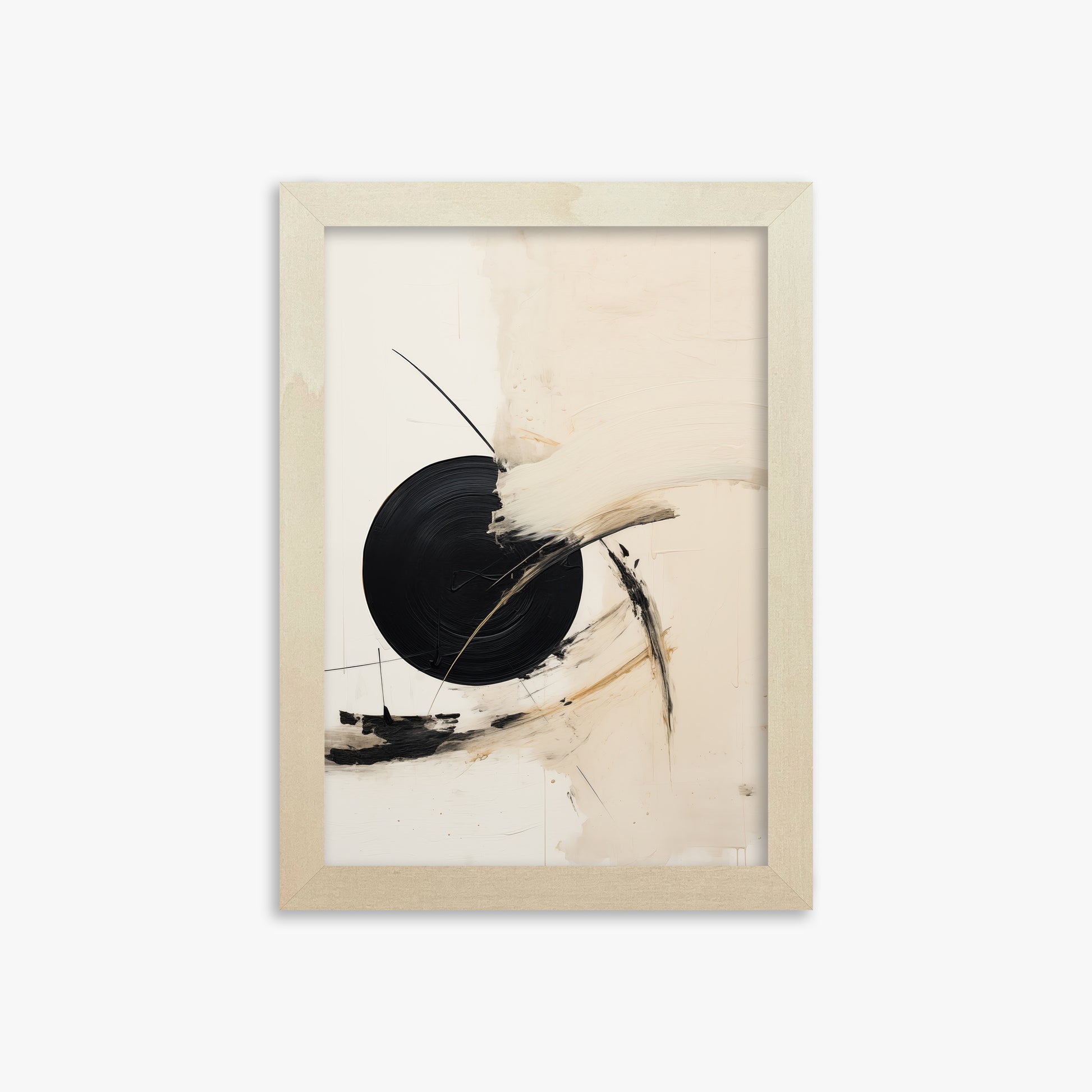 Shattered Eclipse, 21x30cm Framed Art Reproduction With Lime Wood Frame