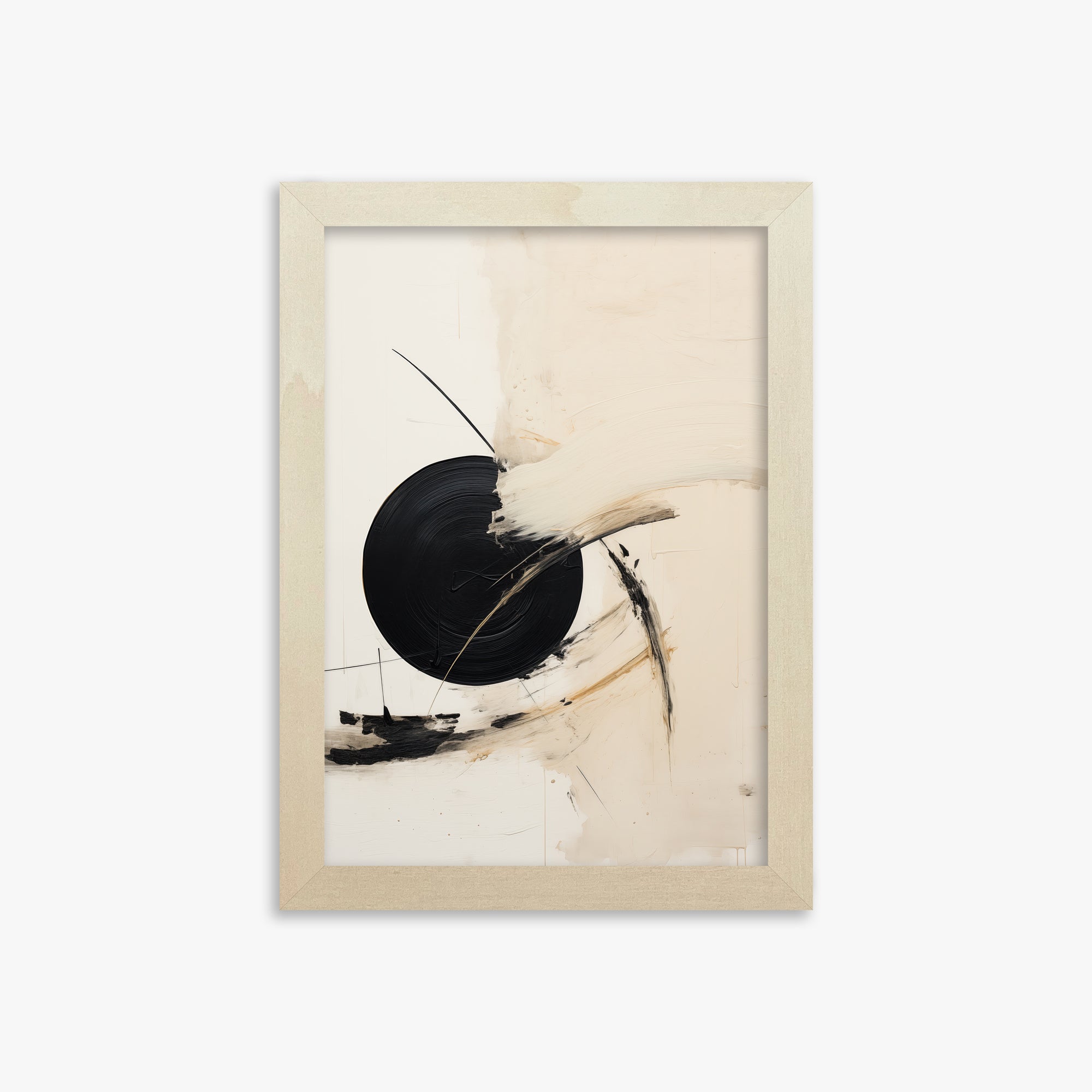 Shattered Eclipse, 21x30cm Framed Art Reproduction With Lime Wood Frame