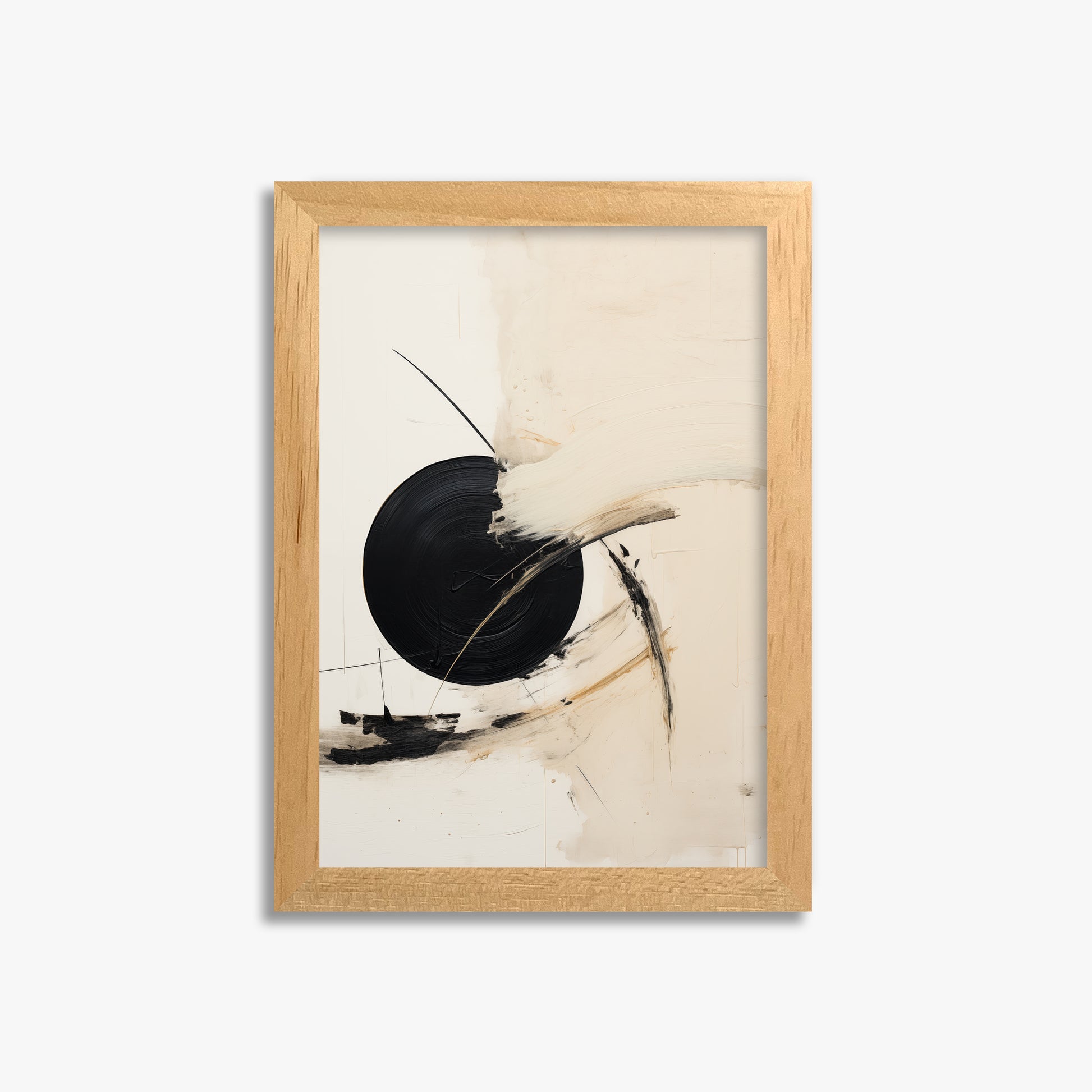 Shattered Eclipse, 21x30cm Framed Poster With Oak Frame
