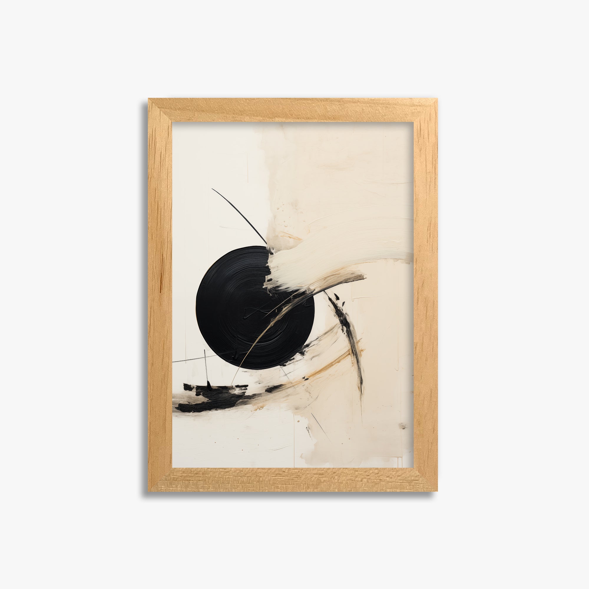 Shattered Eclipse, 21x30cm Framed Poster With Oak Frame