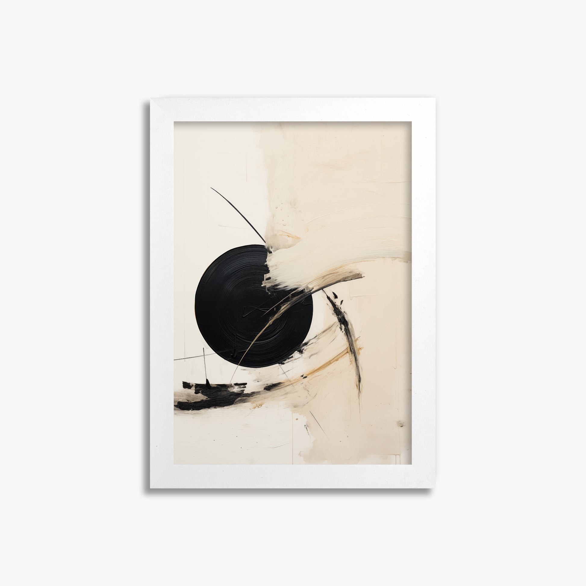 Shattered Eclipse, 21x30cm Framed Poster With White Frame
