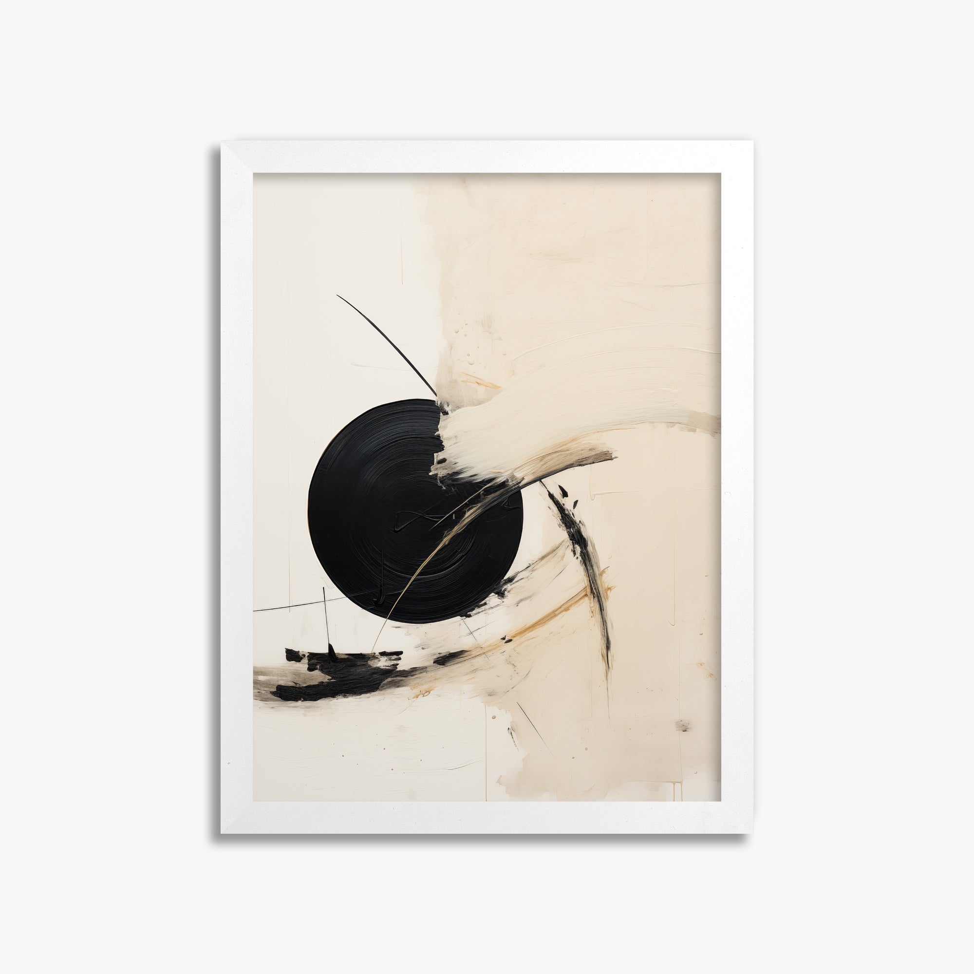 Shattered Eclipse, 30x40cm Framed Poster With White Frame