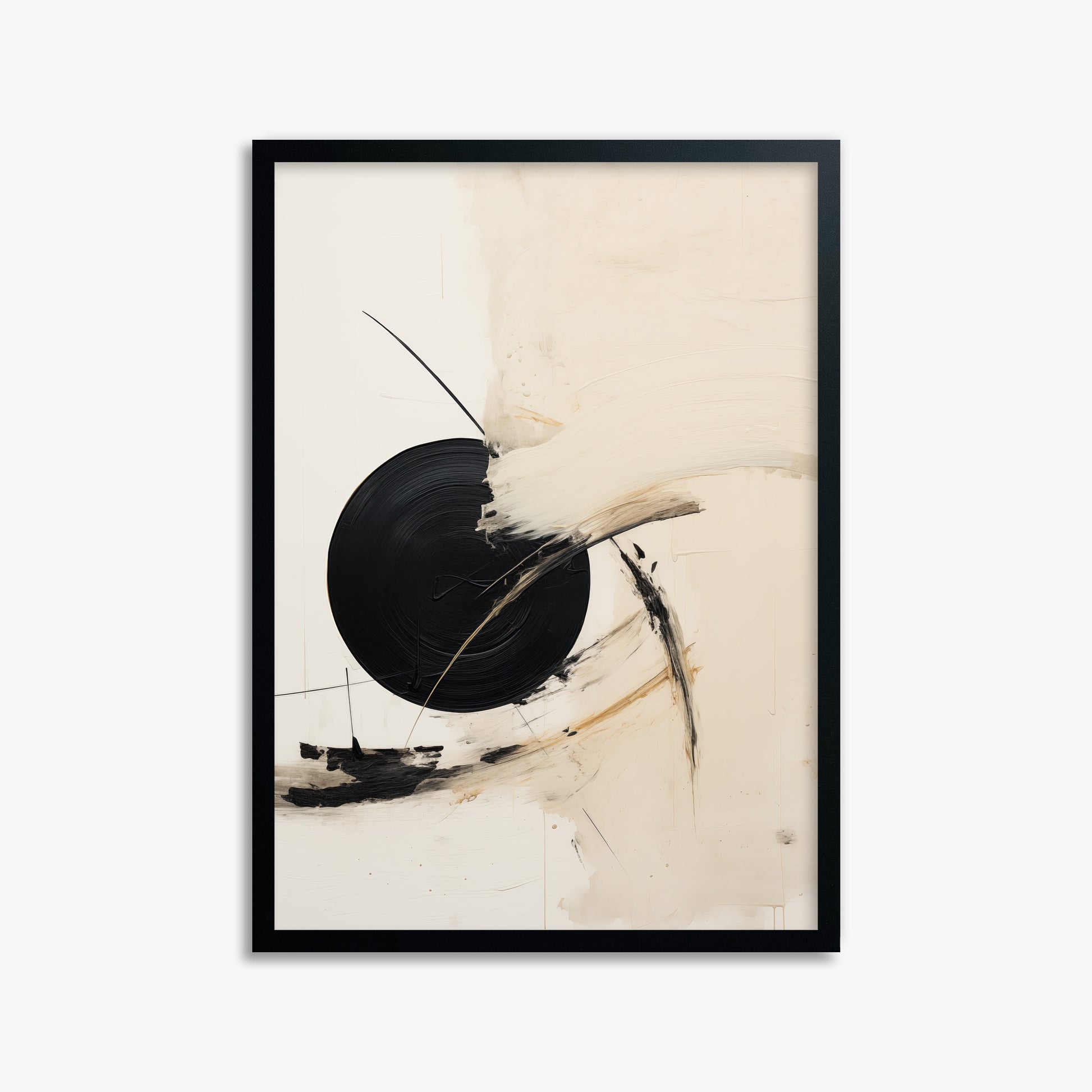 Shattered Eclipse, 50x70cm Framed Poster With Black Frame
