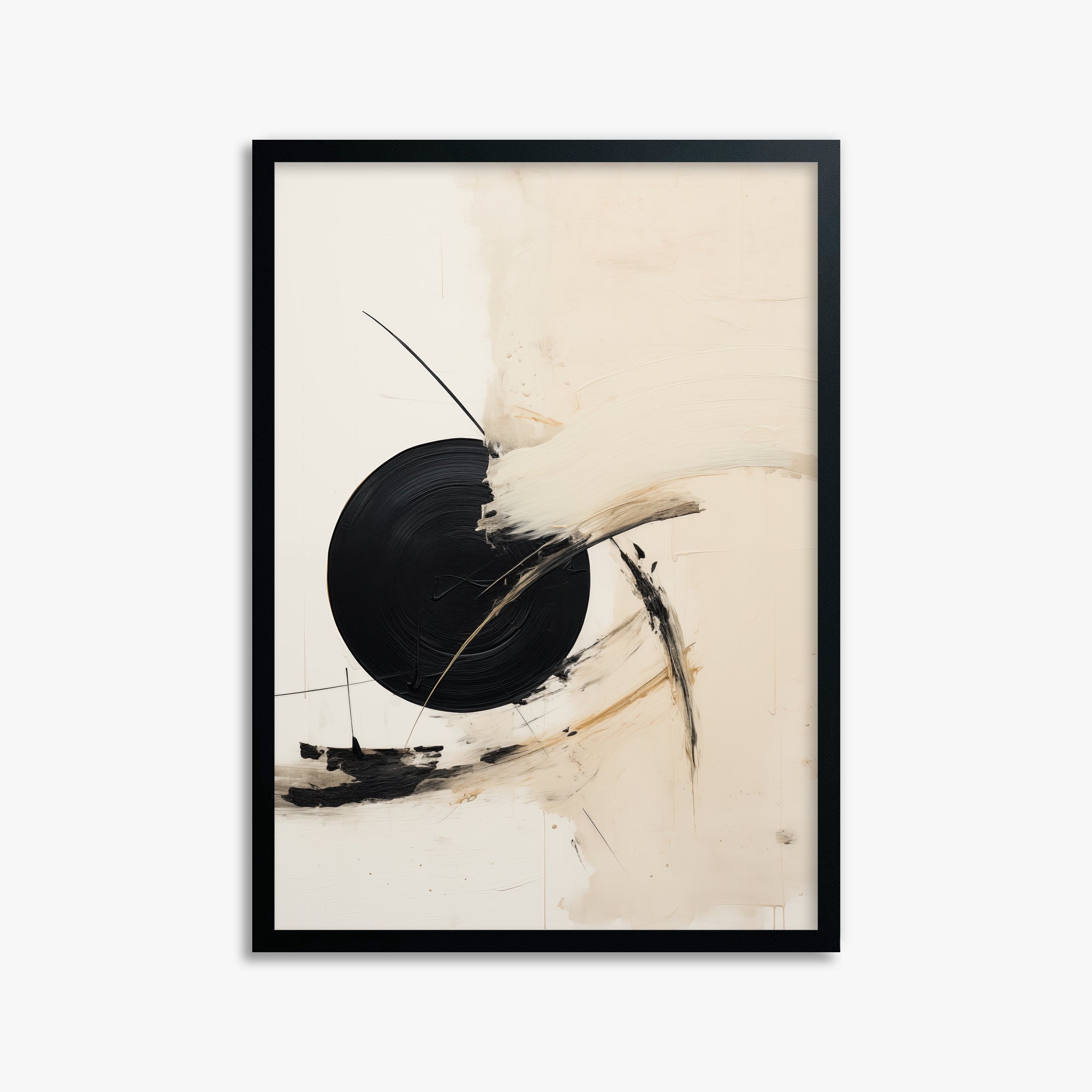 Shattered Eclipse, 50x70cm Framed Poster With Black Frame