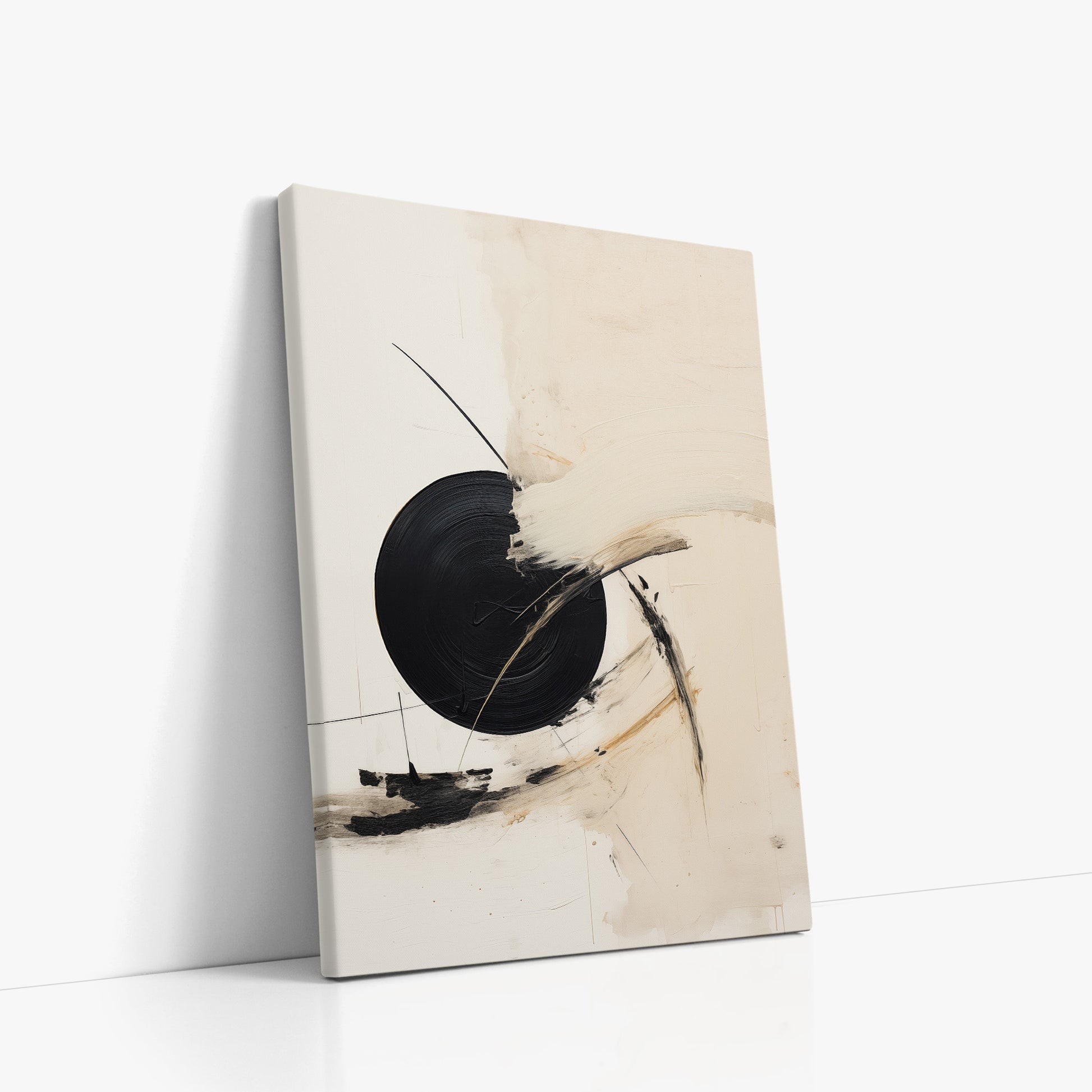 Shattered Eclipse, 50x70cm Satin Canvas Art Reproduction Left Angle