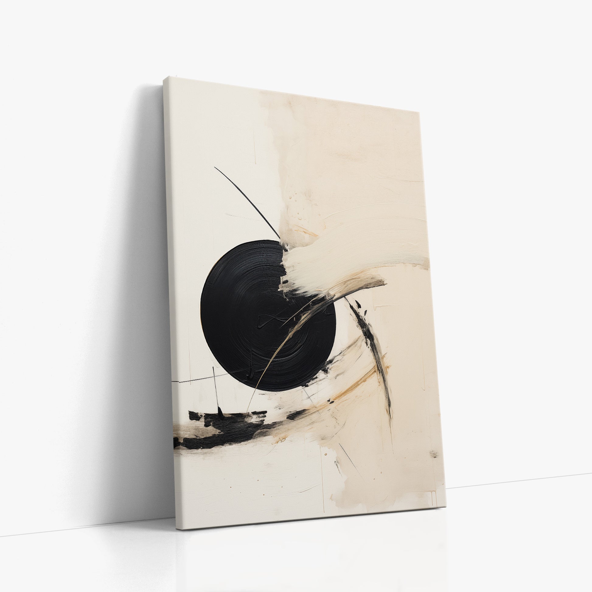 Shattered Eclipse, 60x90cm Satin Canvas Art Reproduction Left Angle