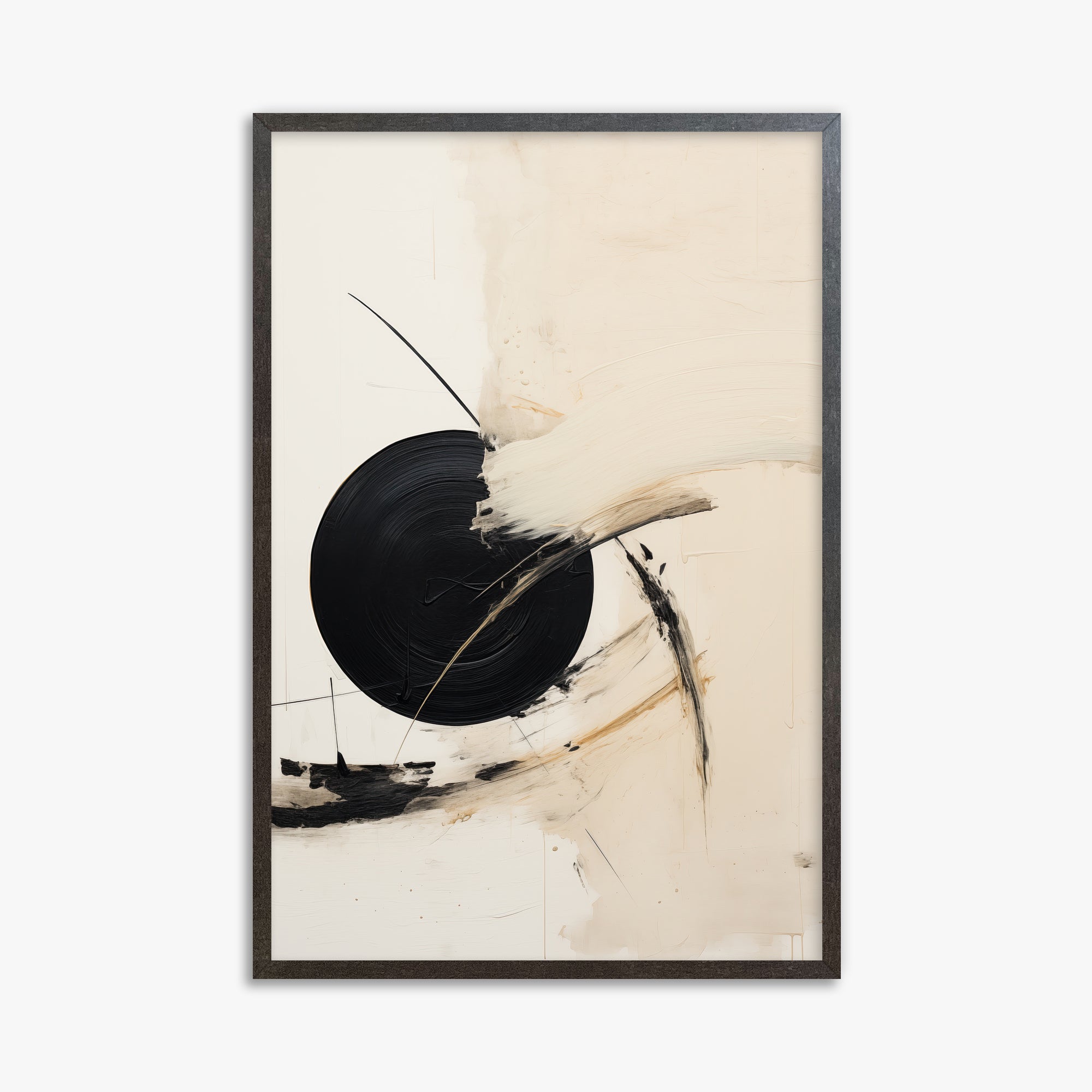 Shattered Eclipse, 61x91cm Framed Art Reproduction With Espresso Frame