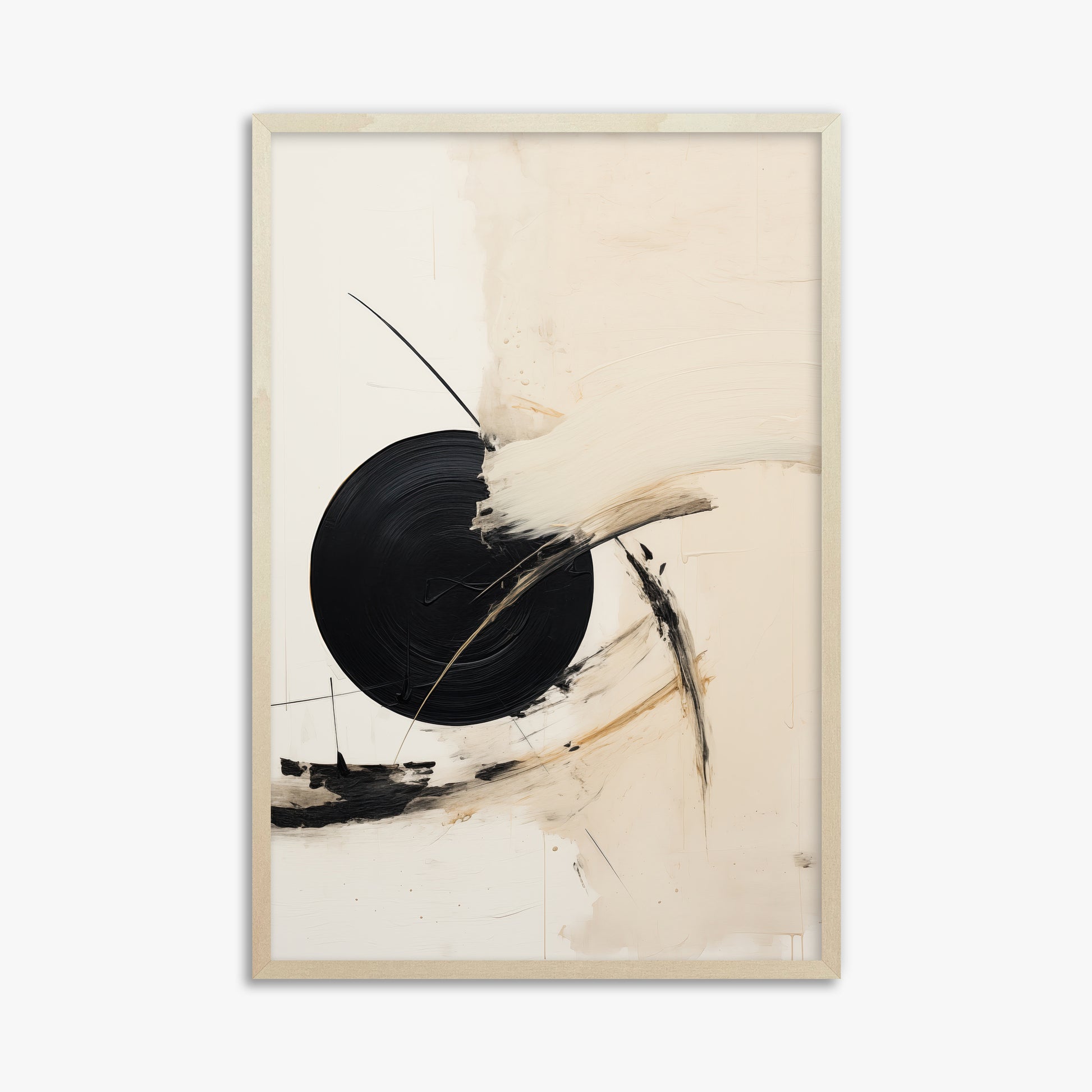 Shattered Eclipse, 61x91cm Framed Art Reproduction With Lime Wood Frame
