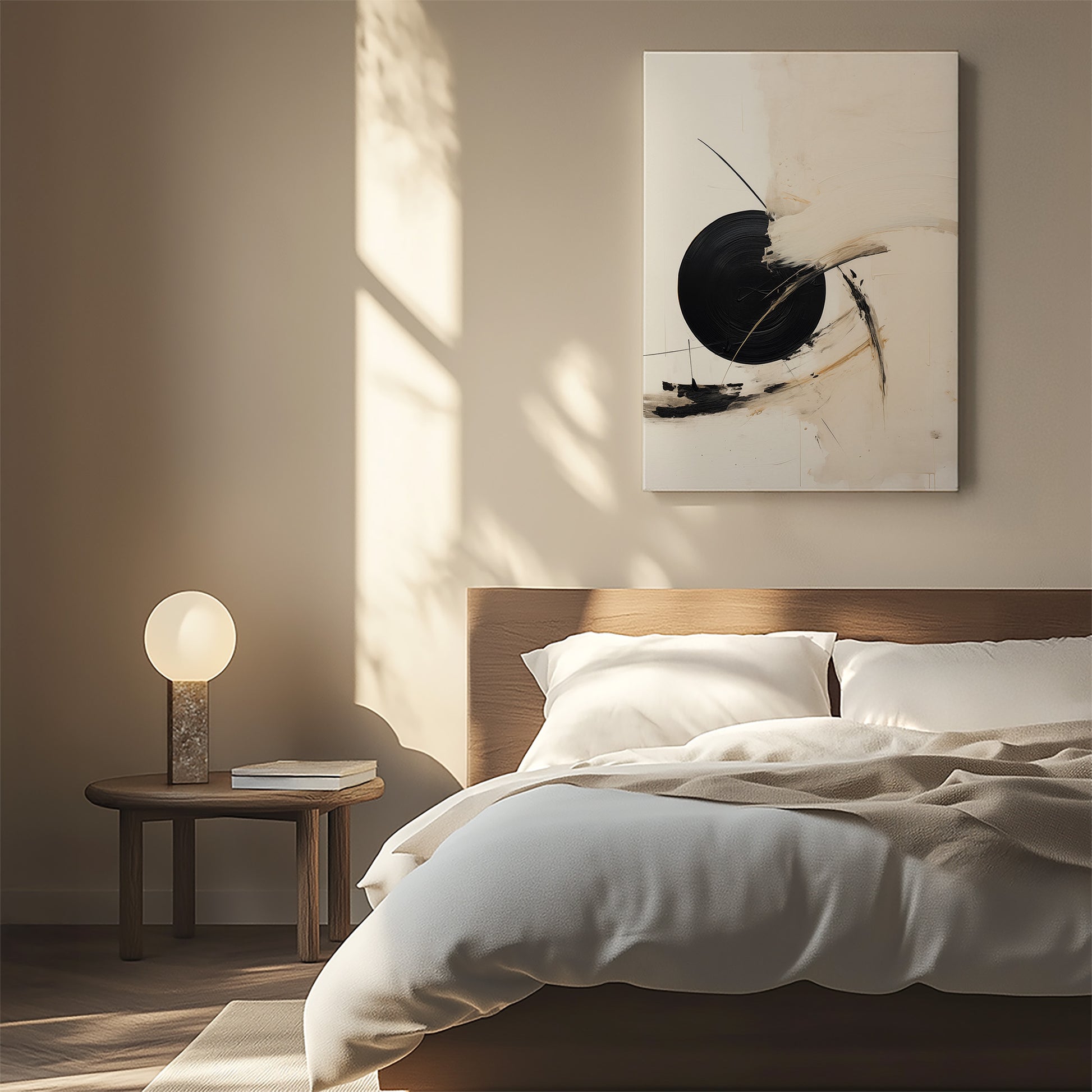 Design Concept No. 55 for Shattered Eclipse Japanese Satin Canvas Wall Art