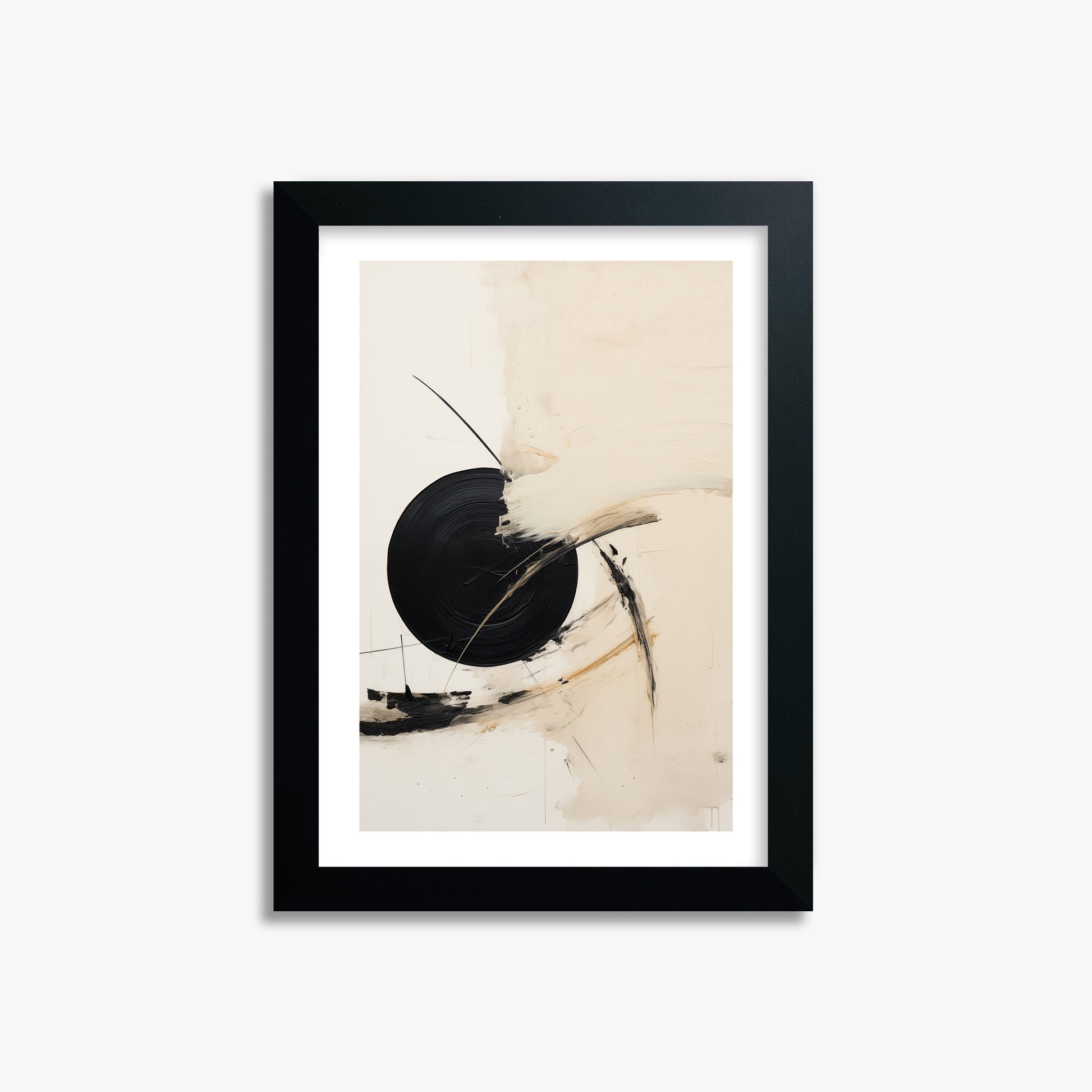 Shattered Eclipse, 21x30cm Black Framed Art Reproduction