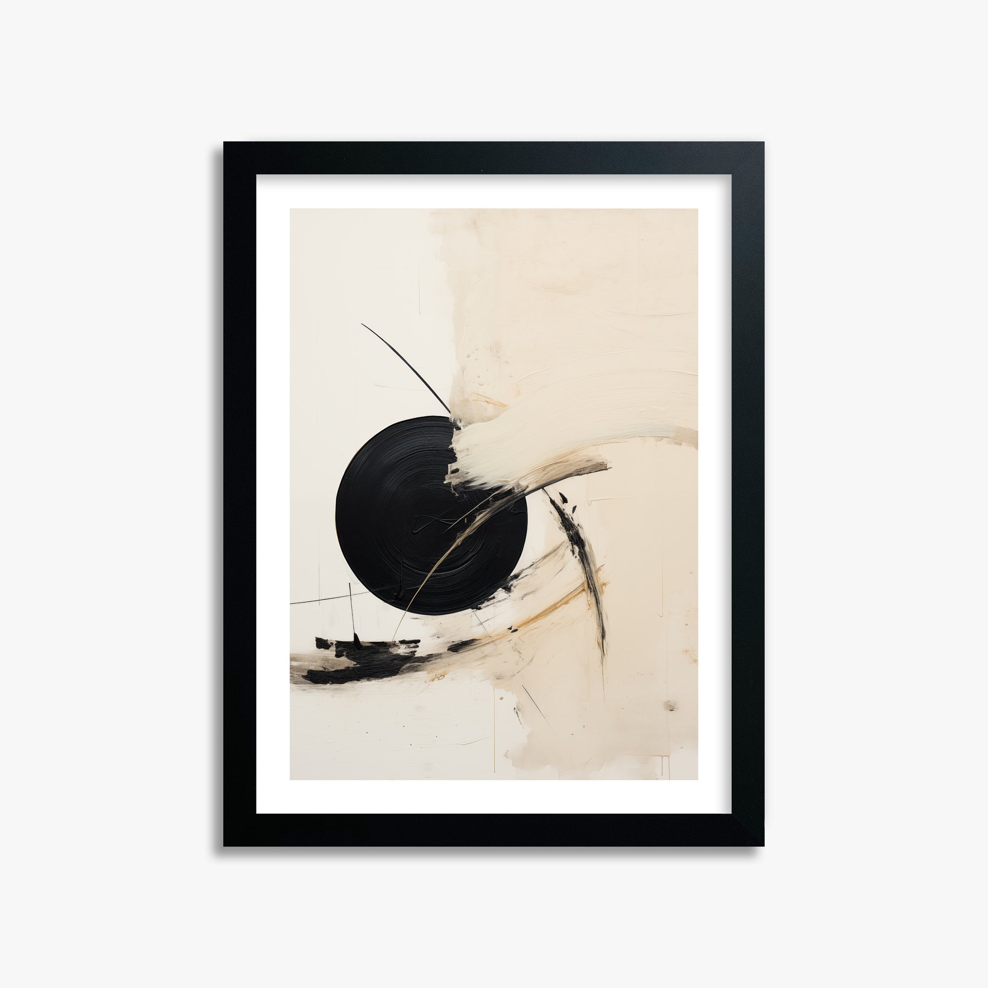 Shattered Eclipse, 30x40cm Black Framed Art Reproduction