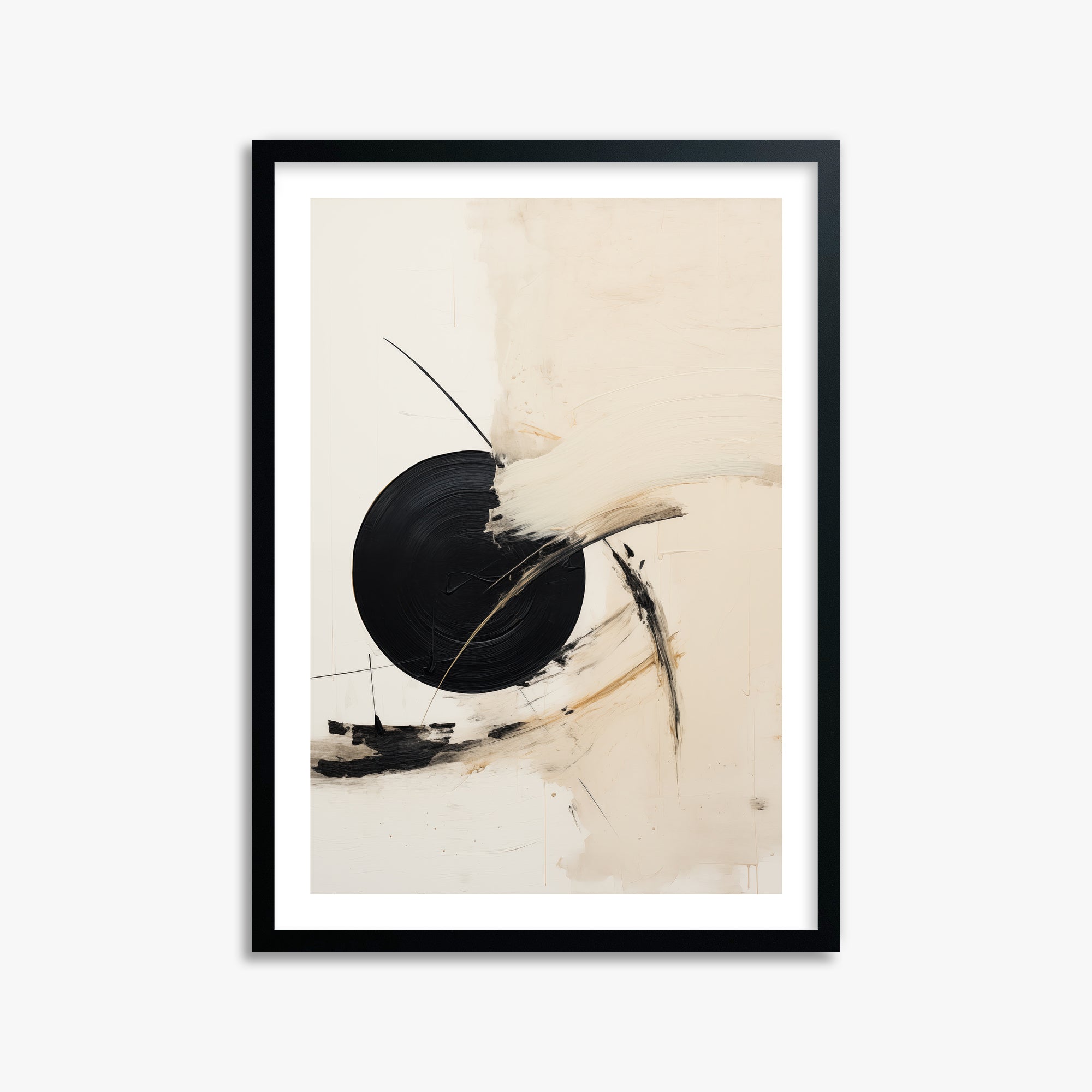 Shattered Eclipse, 50x70cm Black Framed Art Reproduction