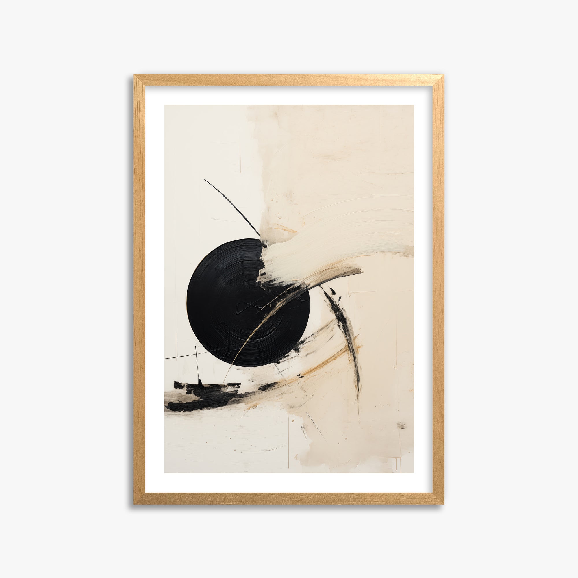 Shattered Eclipse, 50x70cm Oak Framed Art Reproduction