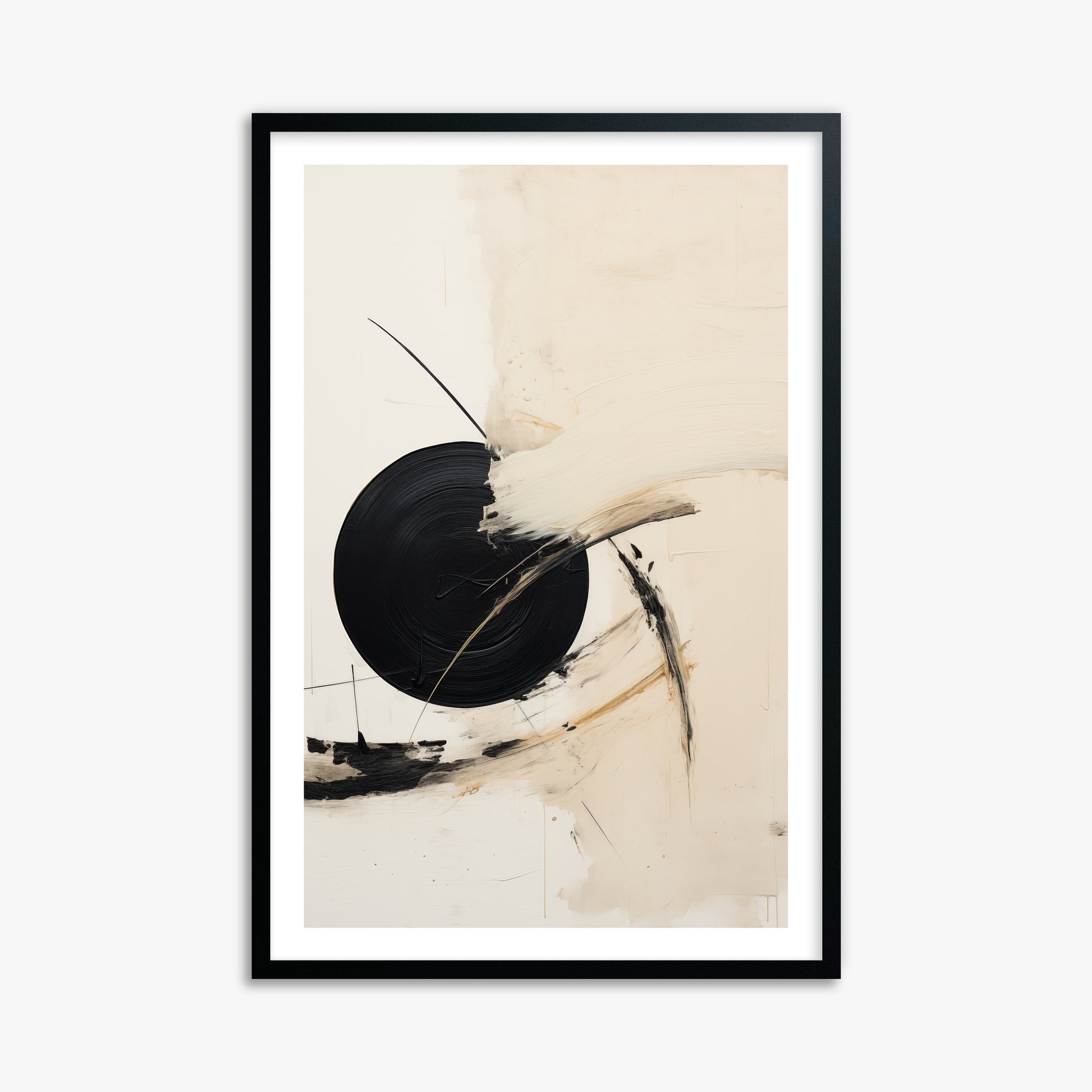 Shattered Eclipse, 61x91cm Black Framed Art Reproduction