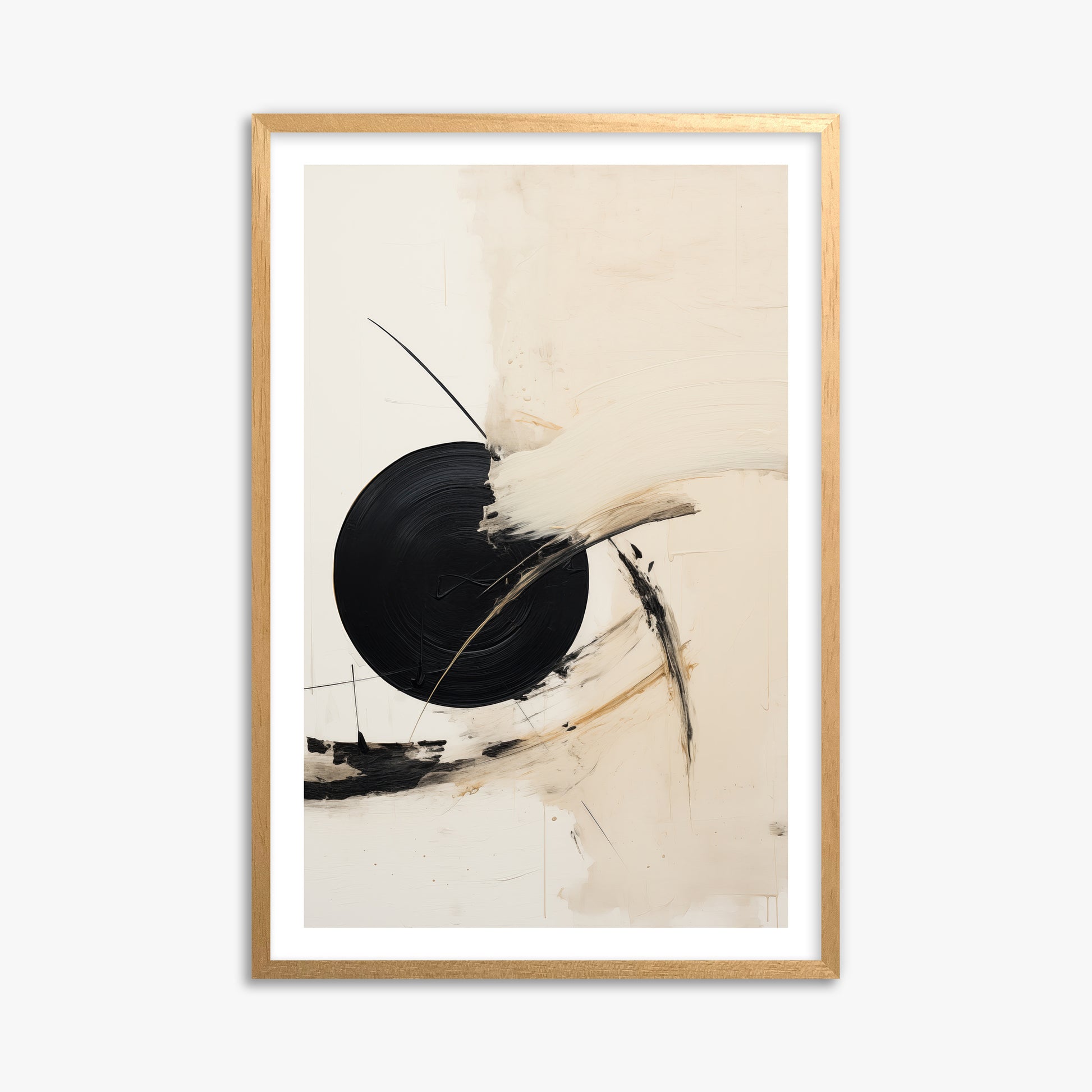 Shattered Eclipse, 61x91cm Oak Framed Art Reproduction