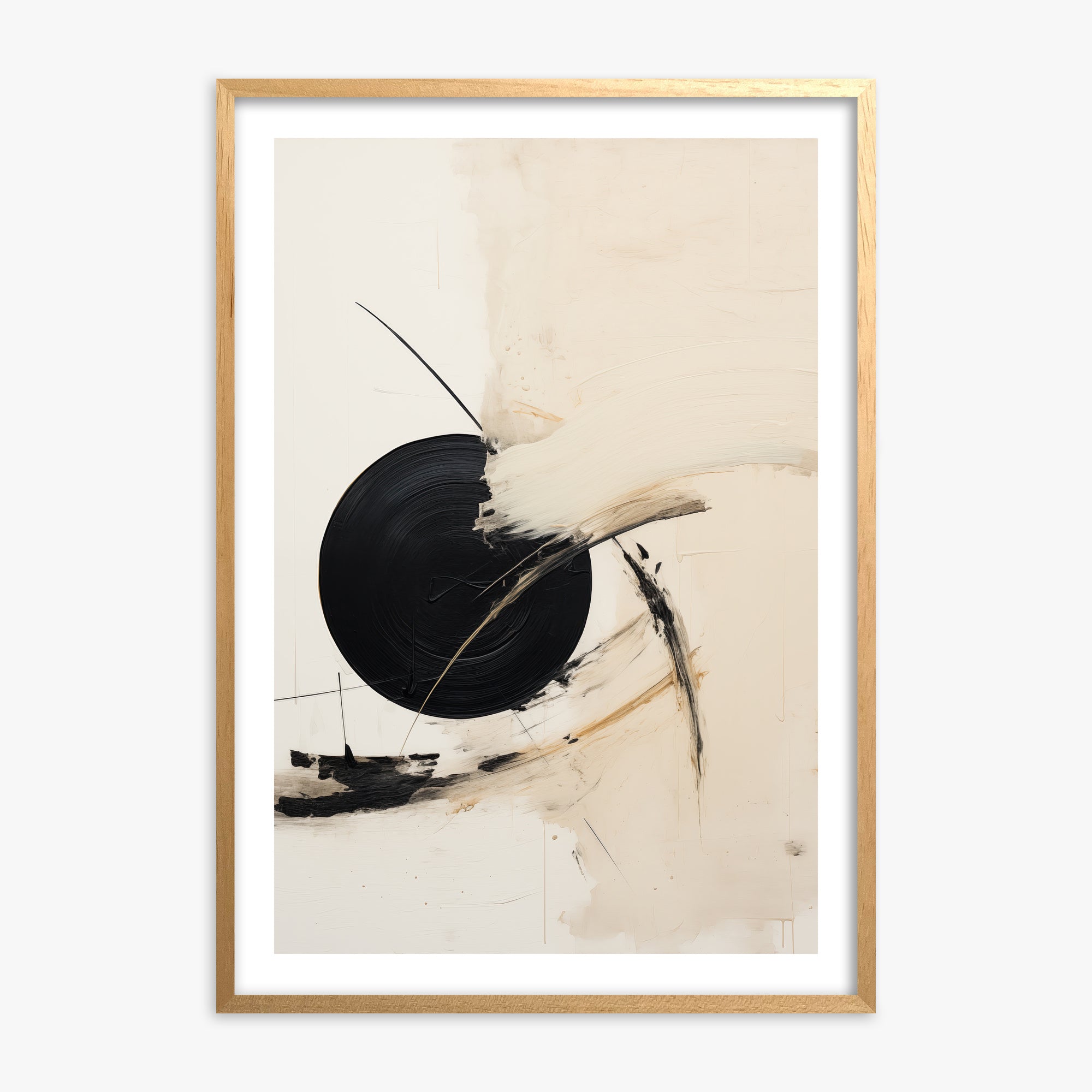 Shattered Eclipse, 70x100cm Oak Framed Art Reproduction