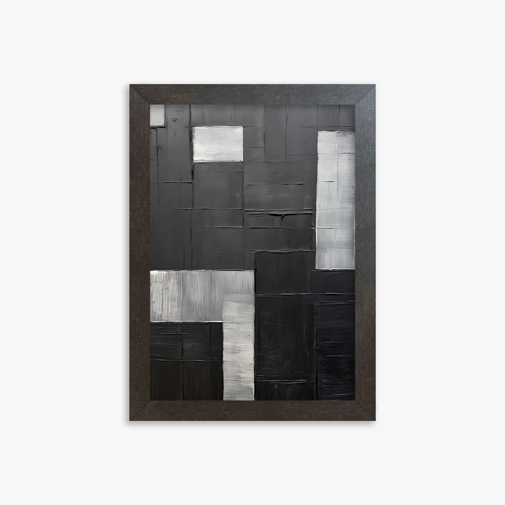 Urban Matrix, 21x30cm Framed Art Reproduction With Espresso Frame