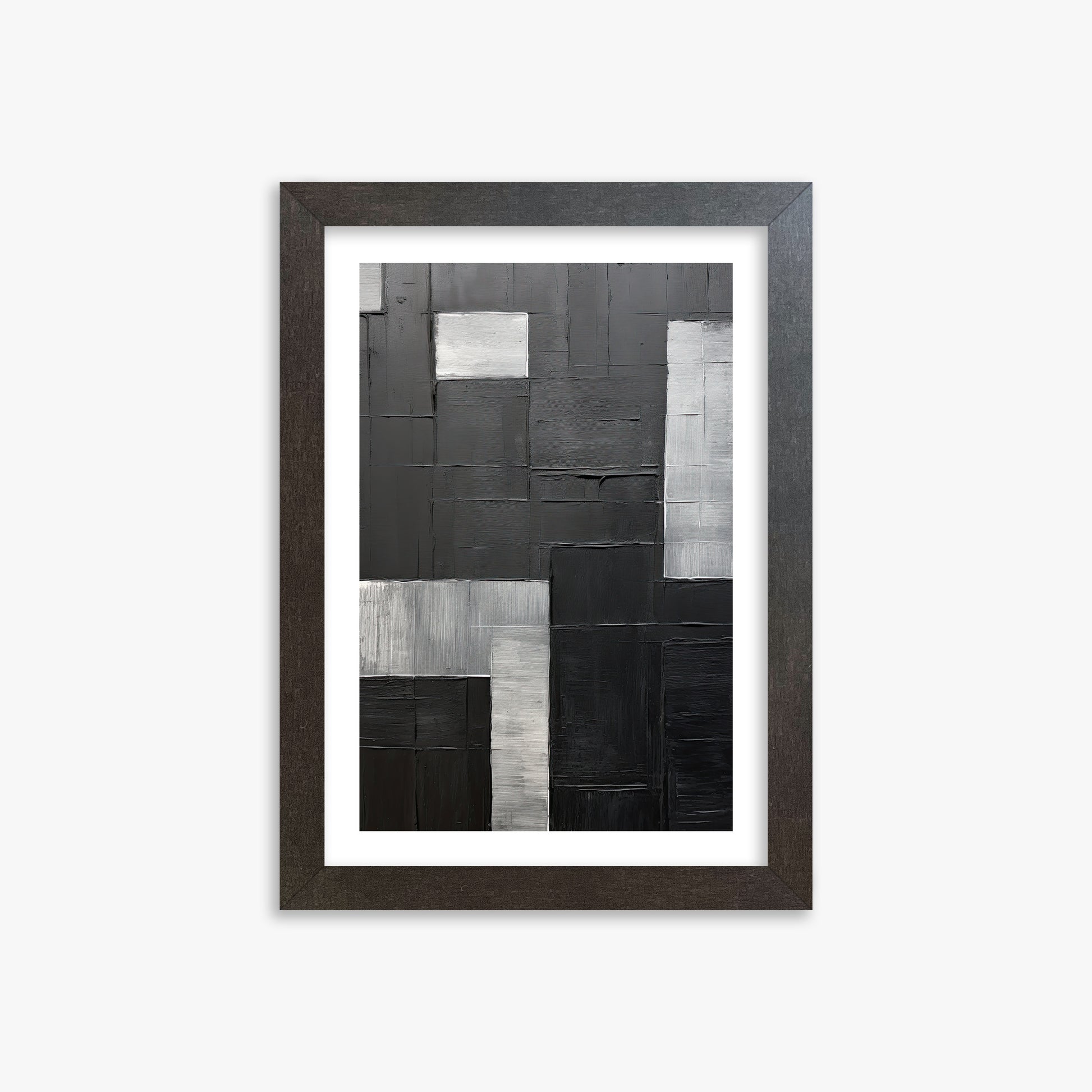 Urban Matrix, 21x30cm Framed Art Reproduction With Espresso Frame