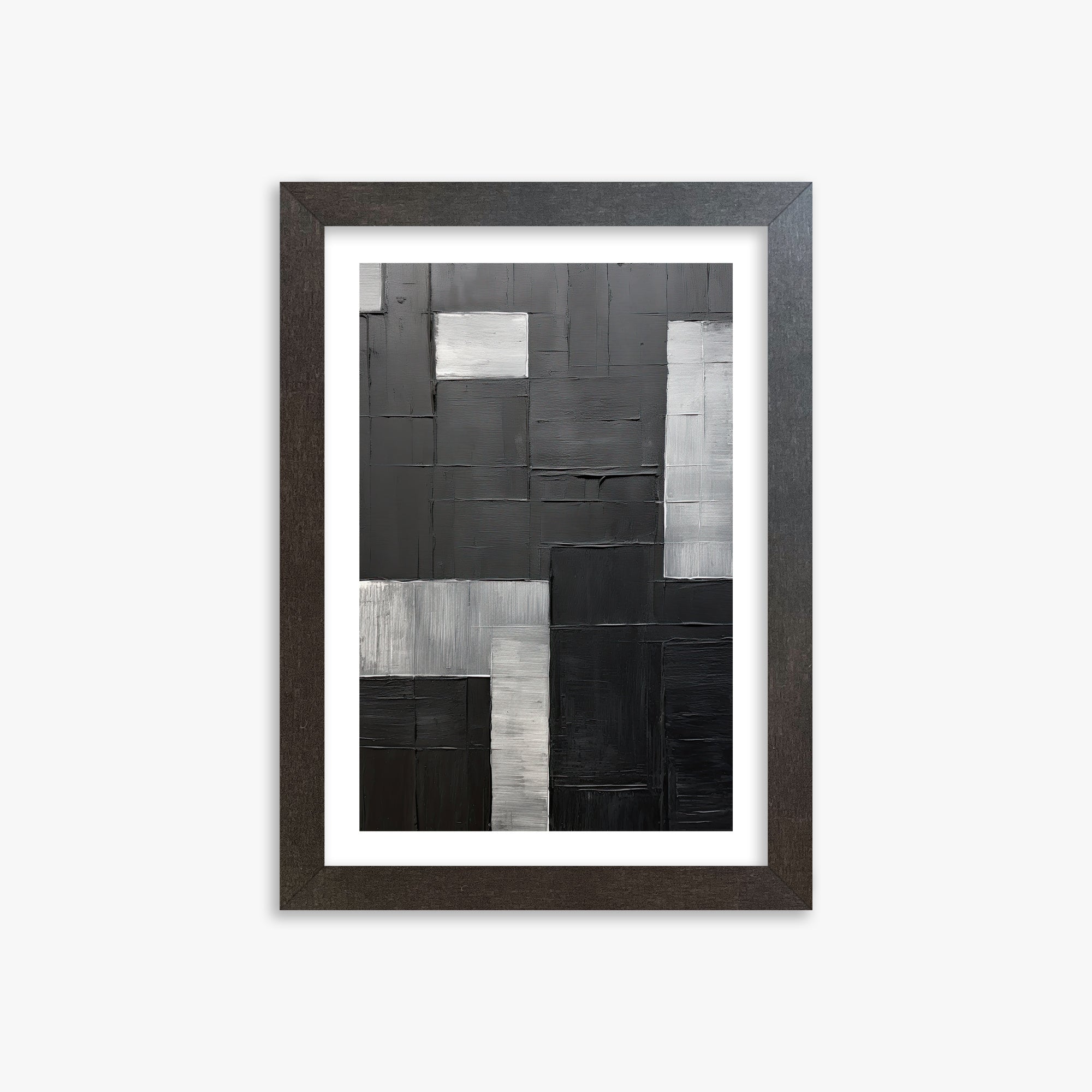 Urban Matrix, 21x30cm Framed Art Reproduction With Espresso Frame
