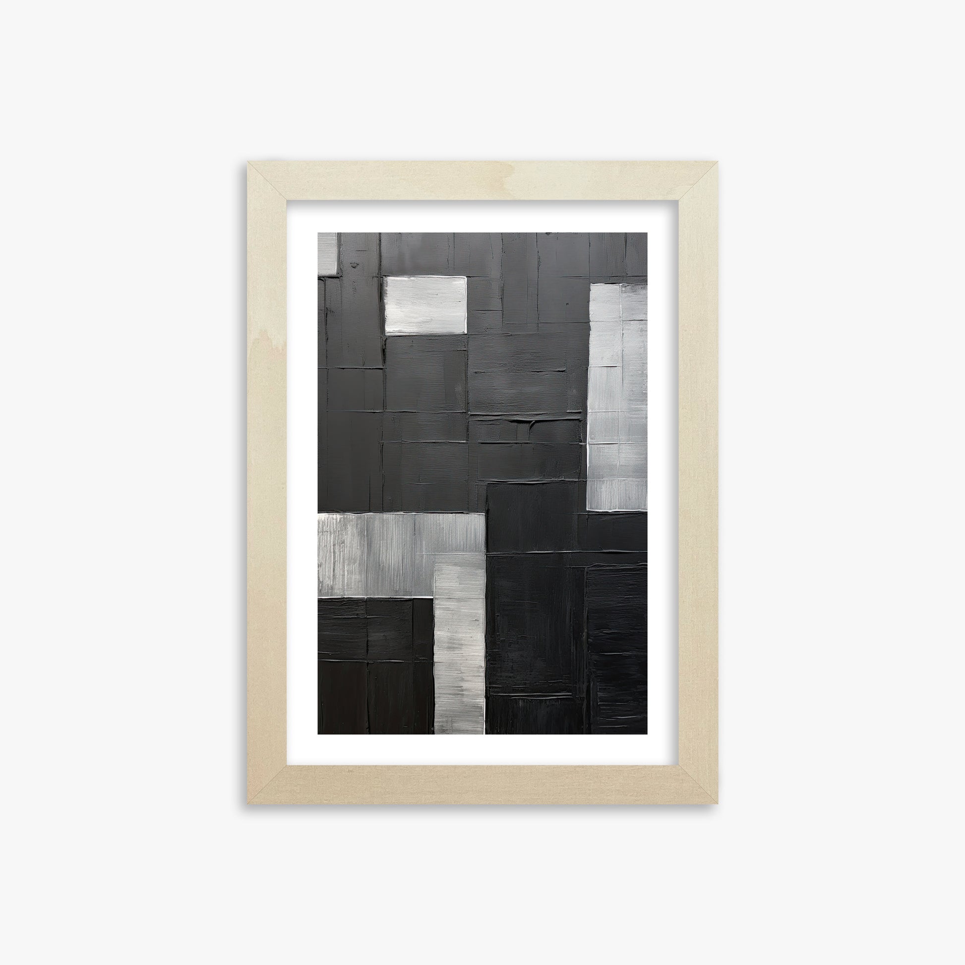 Urban Matrix, 21x30cm Framed Art Reproduction With Lime Wood Frame