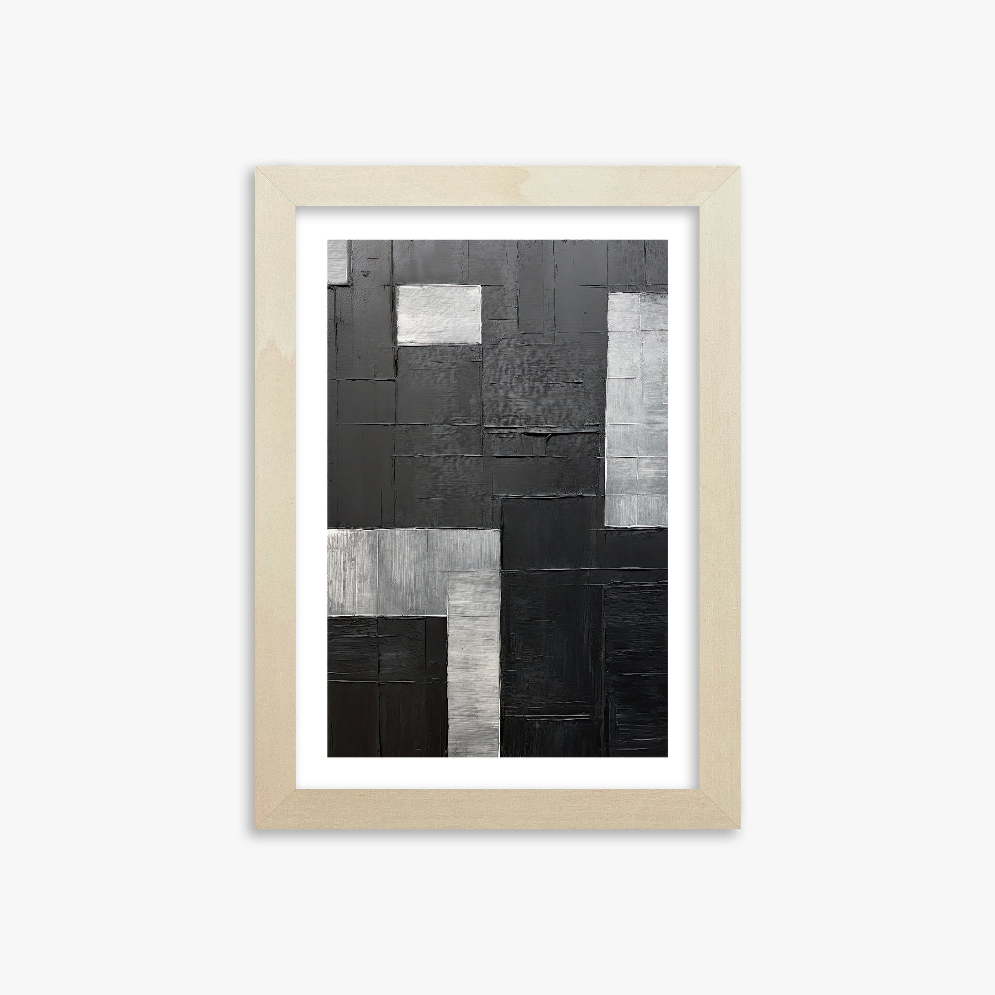Urban Matrix, 21x30cm Framed Art Reproduction With Lime Wood Frame