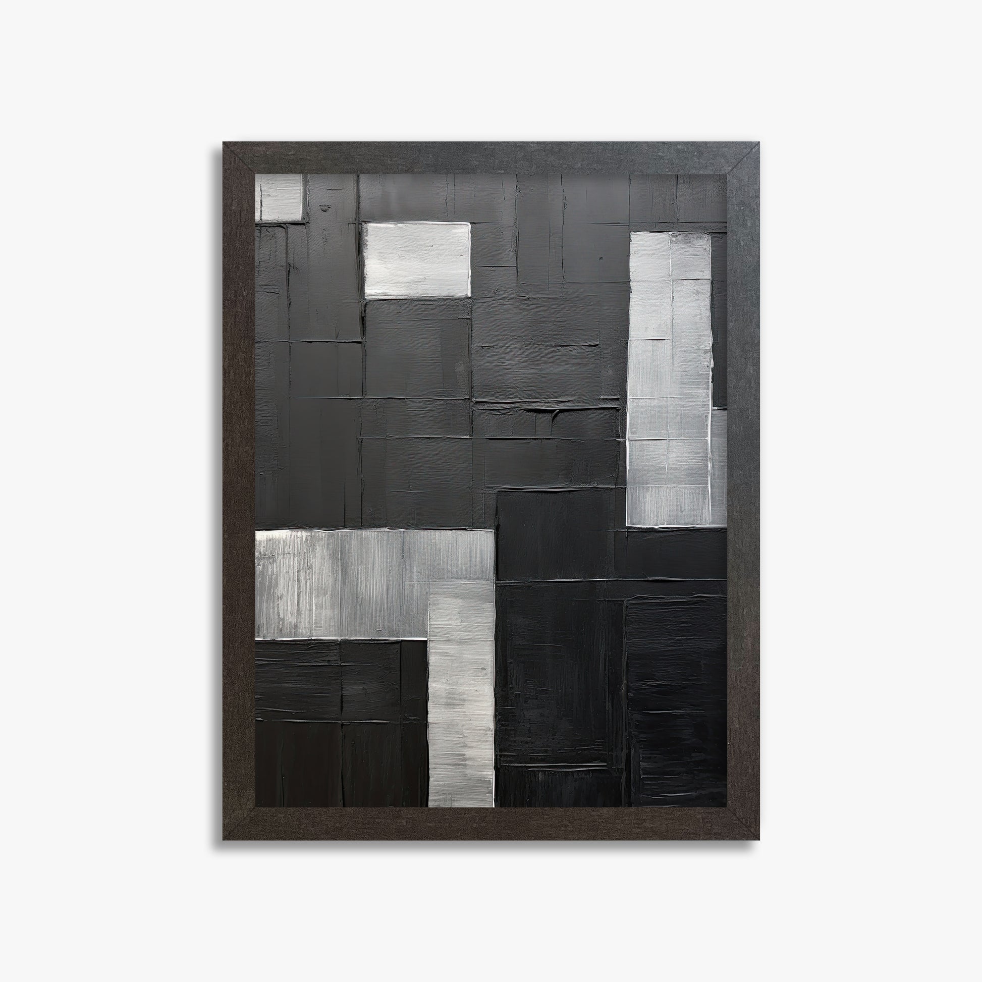 Urban Matrix, 30x40cm Framed Art Reproduction With Espresso Frame
