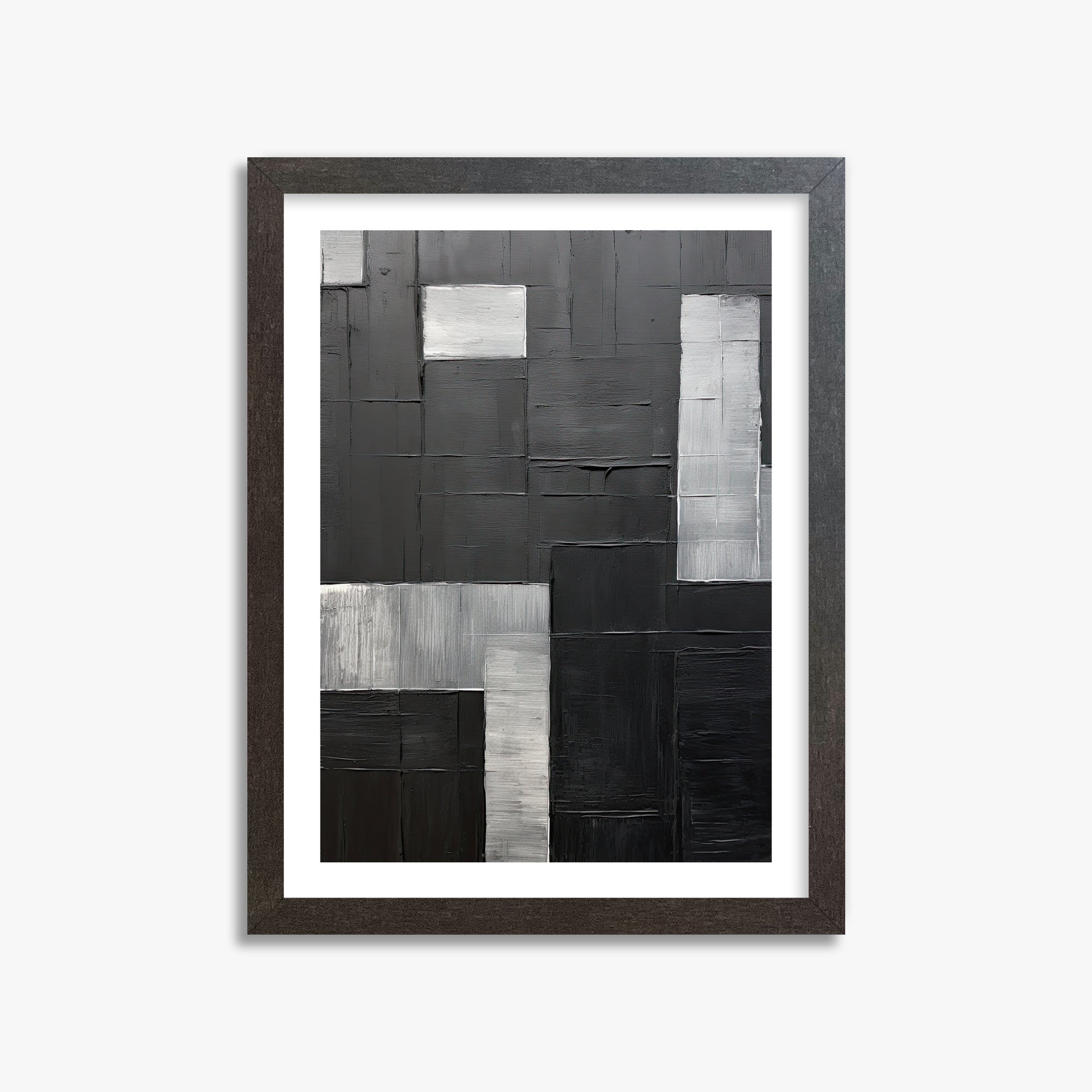 Urban Matrix, 30x40cm Framed Art Reproduction With Espresso Frame