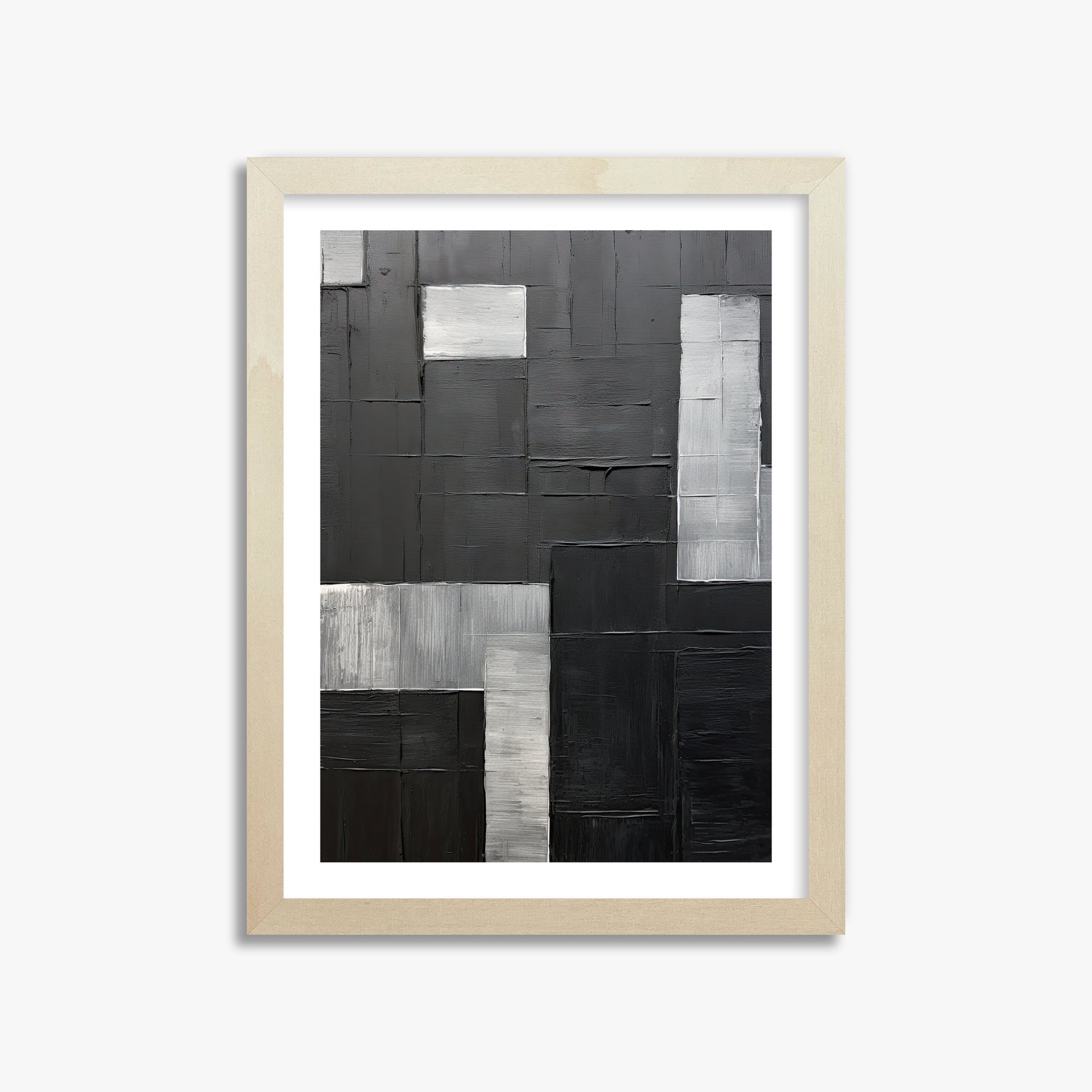 Urban Matrix, 30x40cm Framed Art Reproduction With Lime Wood Frame