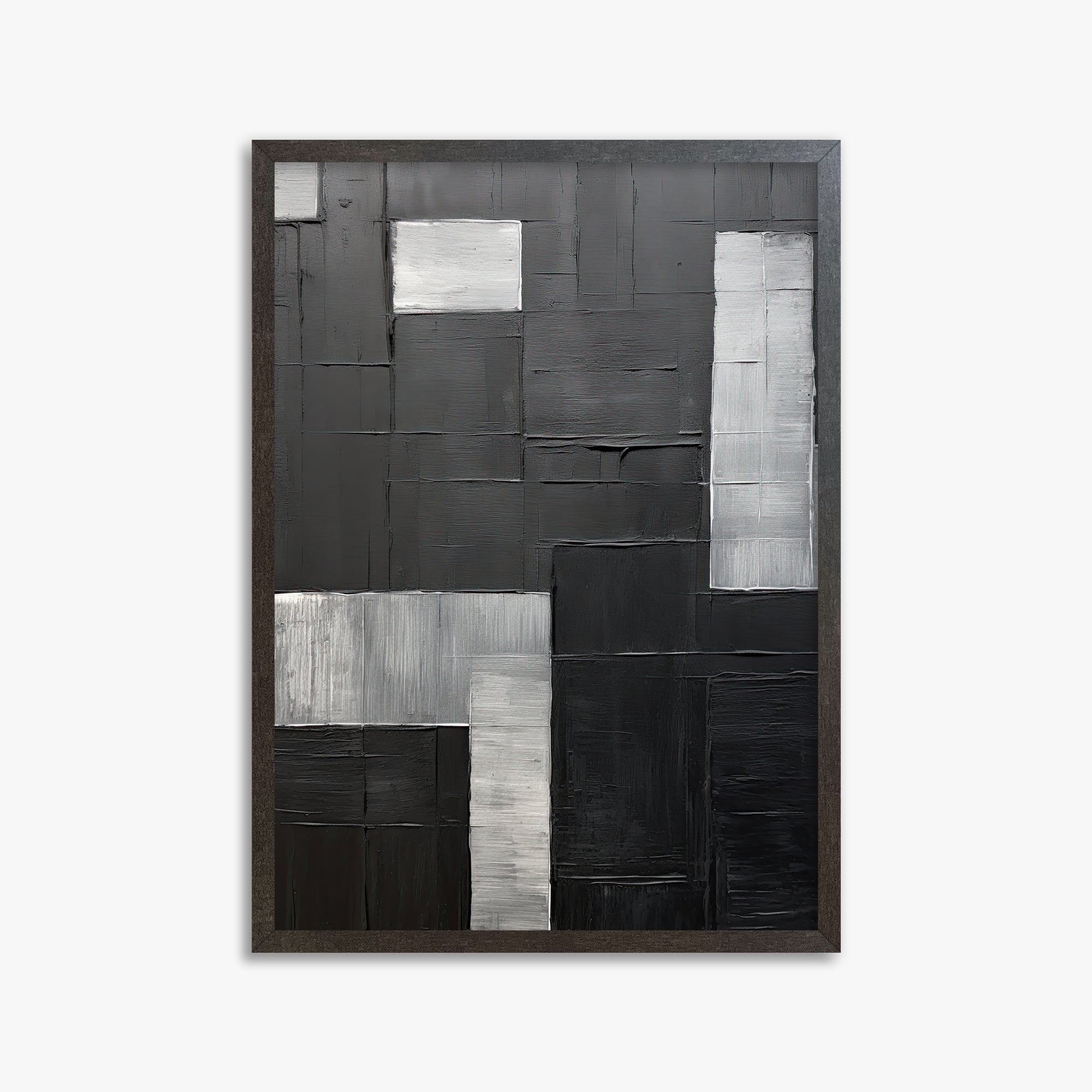 Urban Matrix, 50x70cm Framed Art Reproduction With Espresso Frame