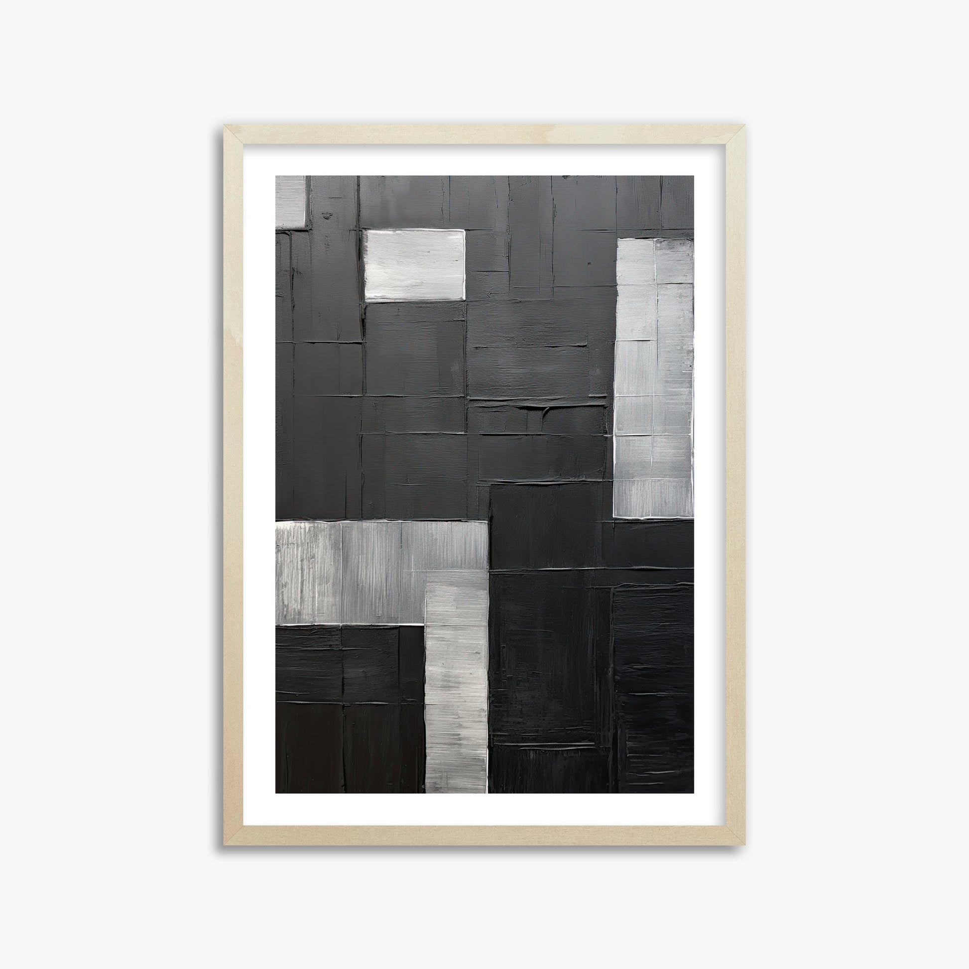 Urban Matrix, 50x70cm Framed Art Reproduction With Lime Wood Frame