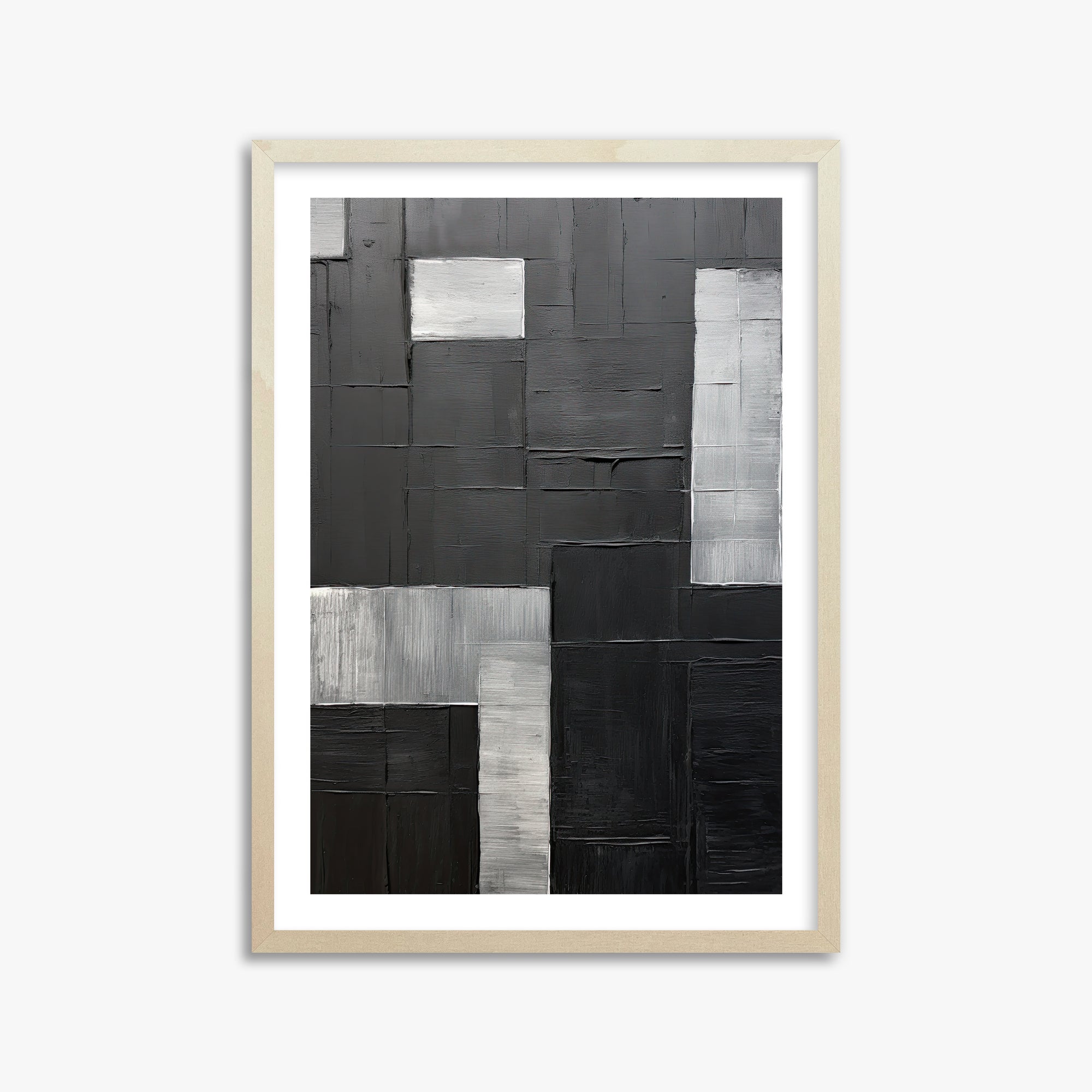 Urban Matrix, 50x70cm Framed Art Reproduction With Lime Wood Frame