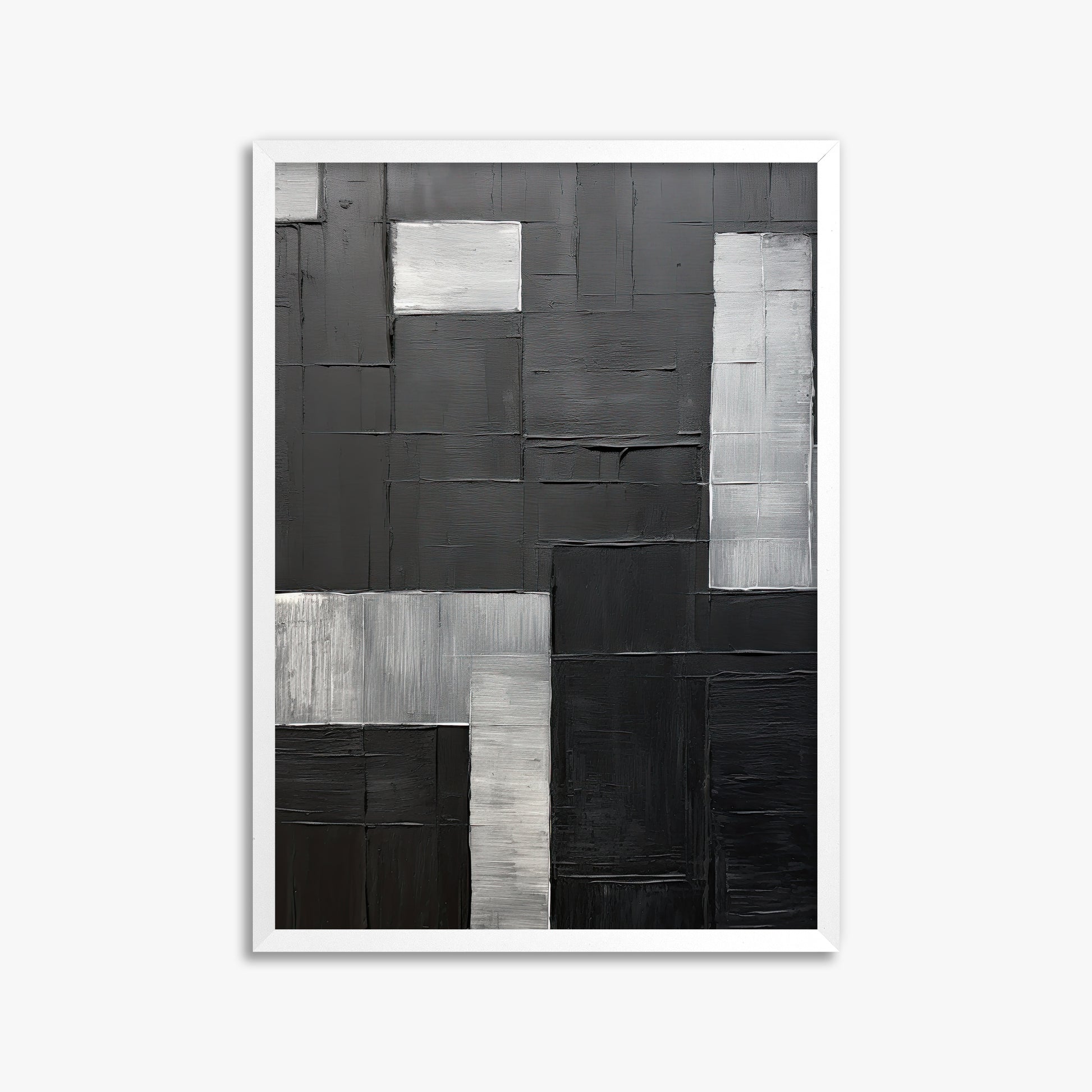 Urban Matrix, 50x70cm Framed Poster With White Frame
