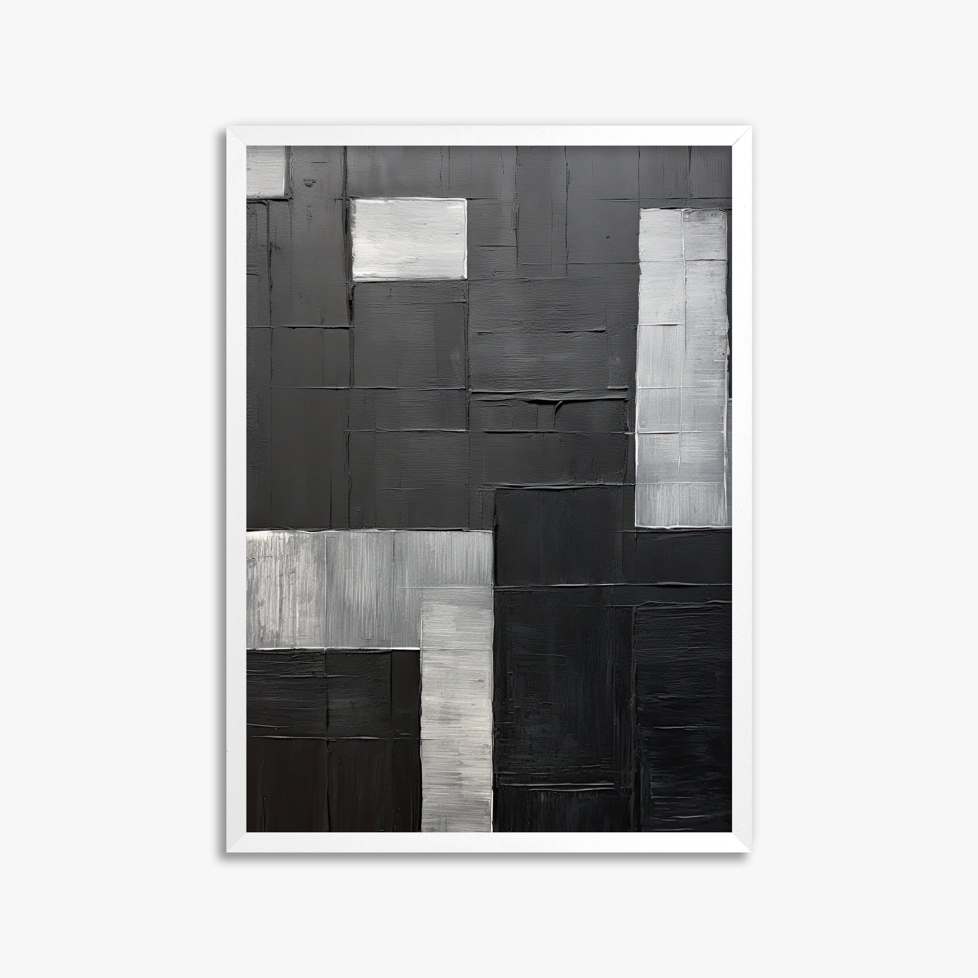 Urban Matrix, 50x70cm Framed Poster With White Frame