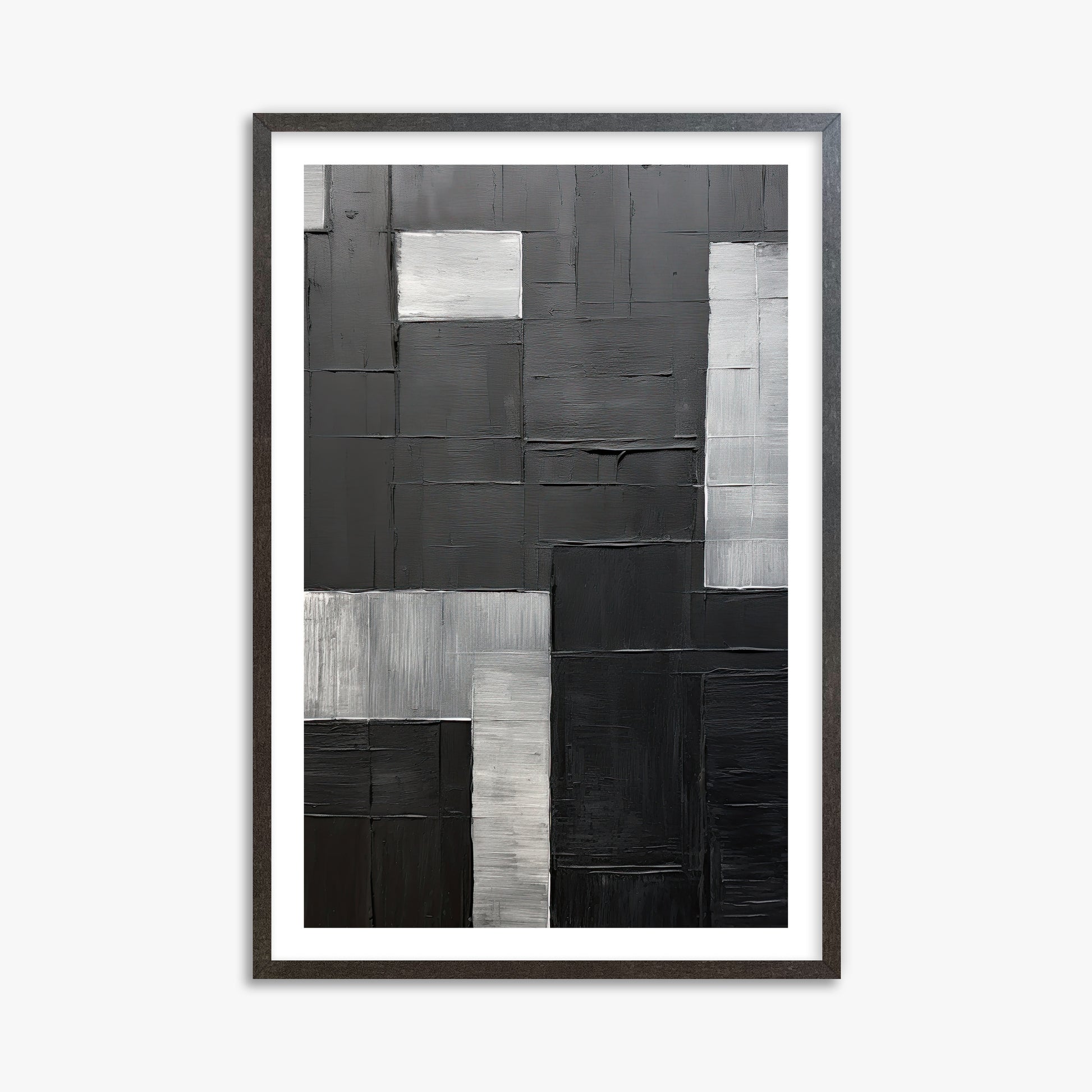 Urban Matrix, 61x91cm Framed Art Reproduction With Espresso Frame