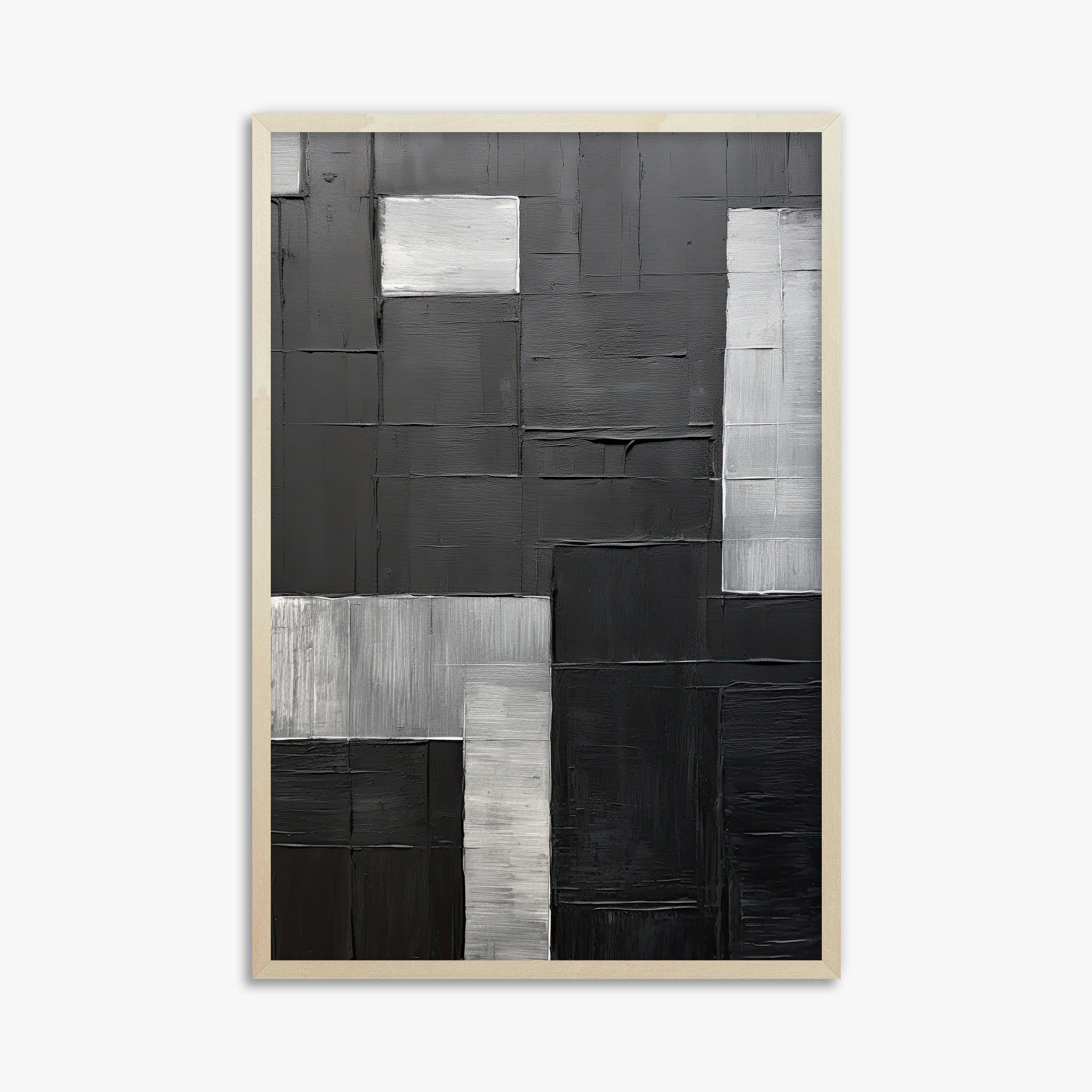 Urban Matrix, 61x91cm Framed Art Reproduction With Lime Wood Frame