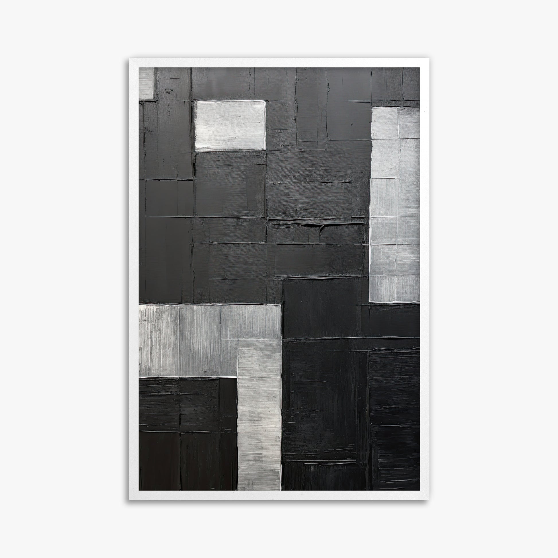 Urban Matrix, 61x91cm Framed Poster With White Frame