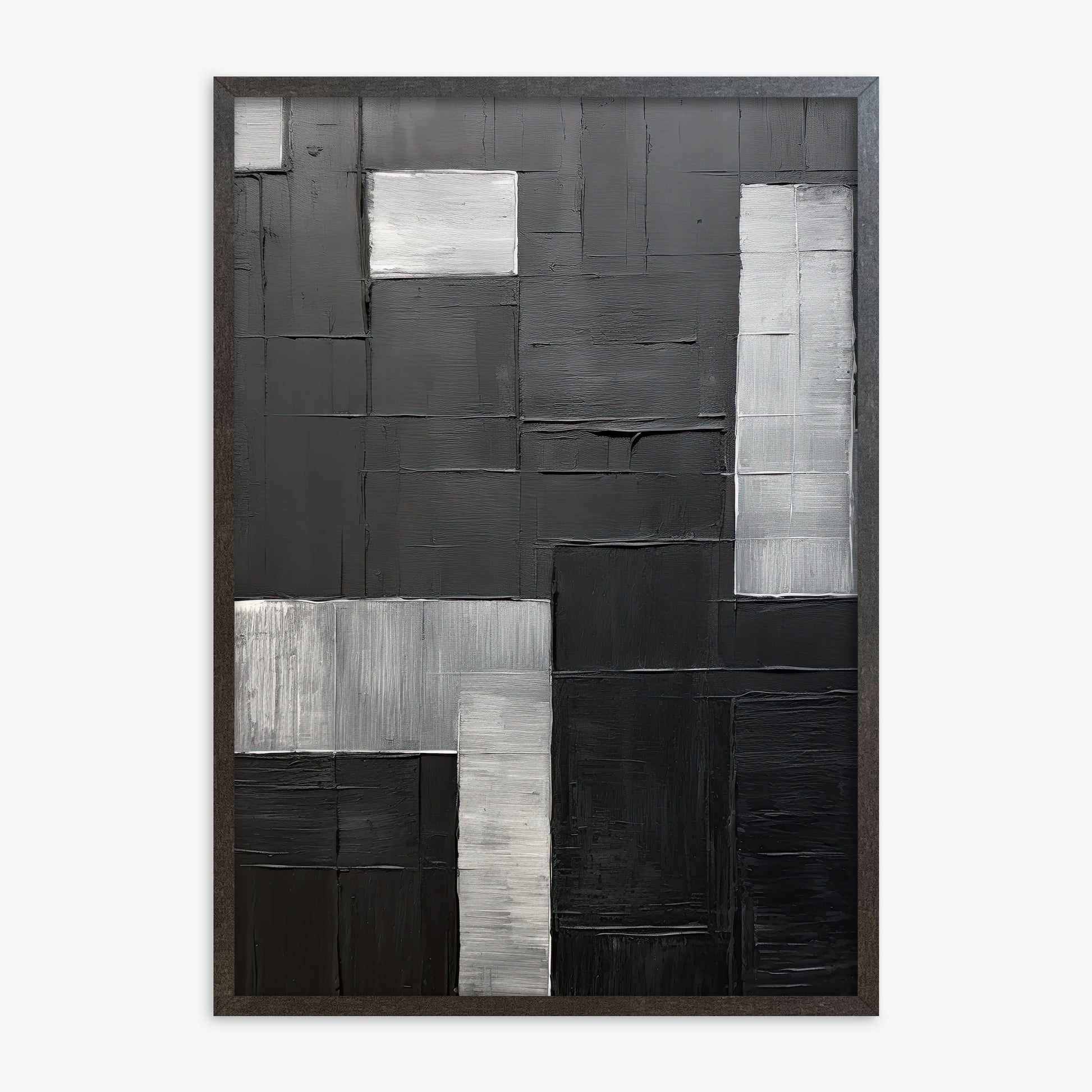 Urban Matrix, 70x100cm Framed Art Reproduction With Espresso Frame